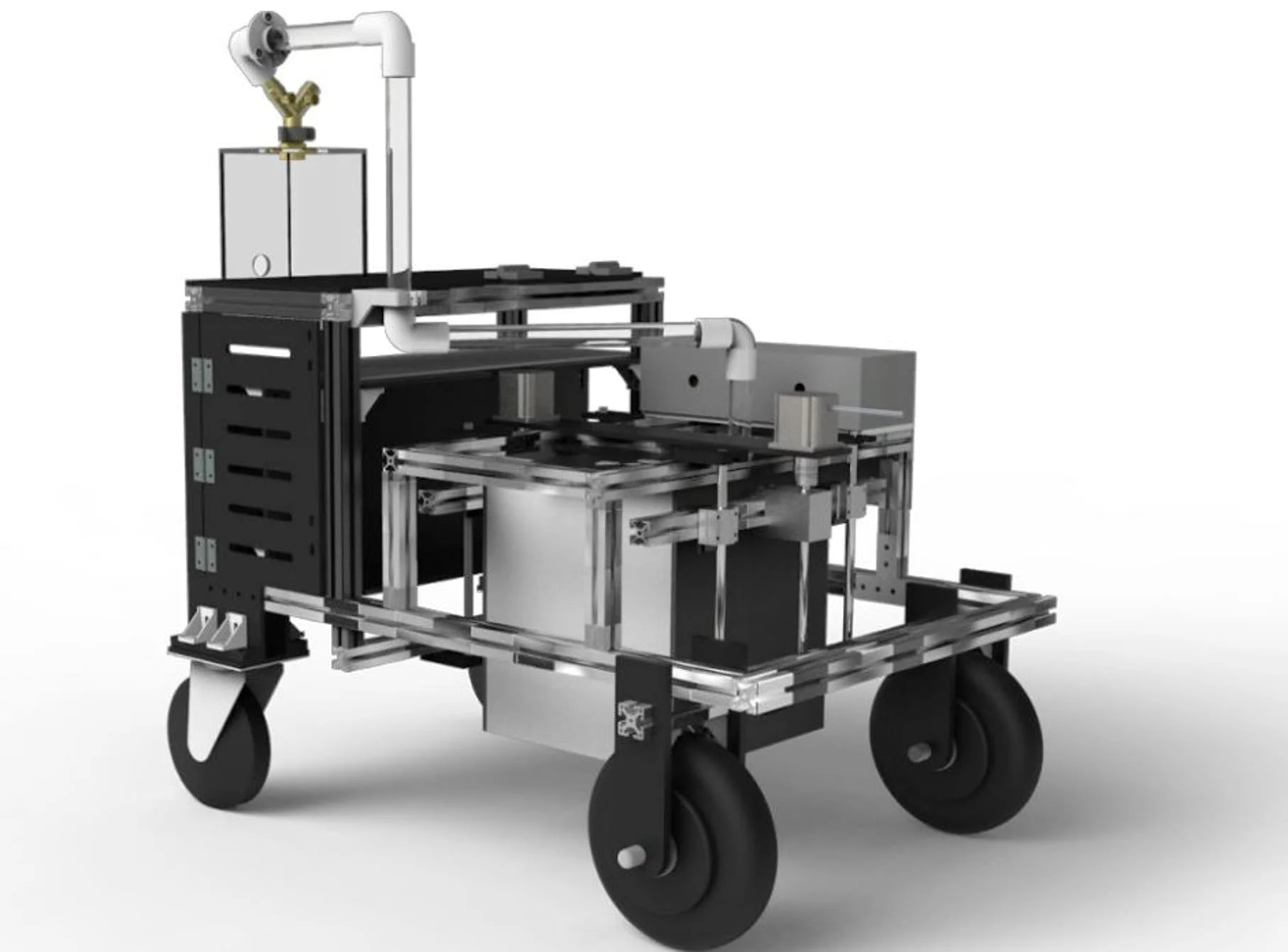 The rover above is capable of releasing frozen water from regolith by heating it using microwaves. Credit: SUTD/Gilmour Space Corporation