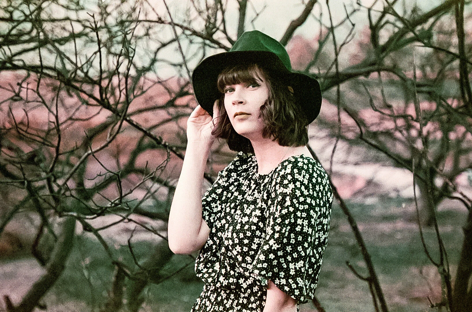 Zara's Hat, on Lomochrome Purple (Copy)