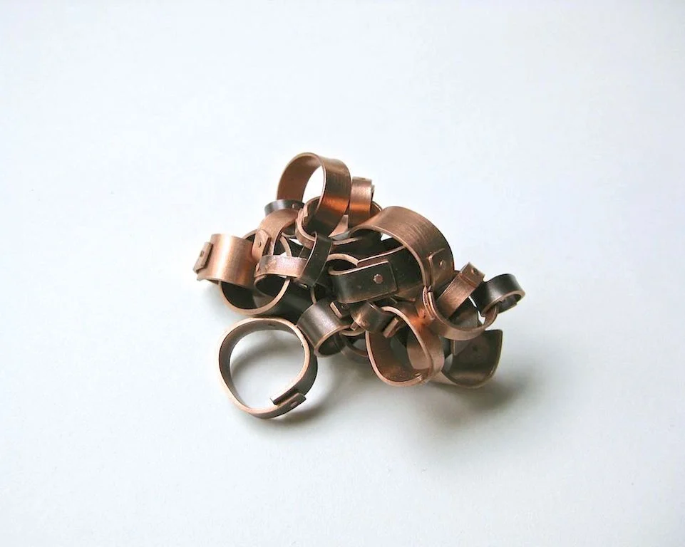 Uncertainty Copper, patina, 2013. 5 L x 6.5 W x 5 H cm