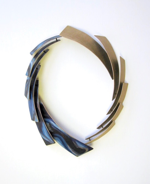 "Eternity" bronze, brass, paint, 2015.