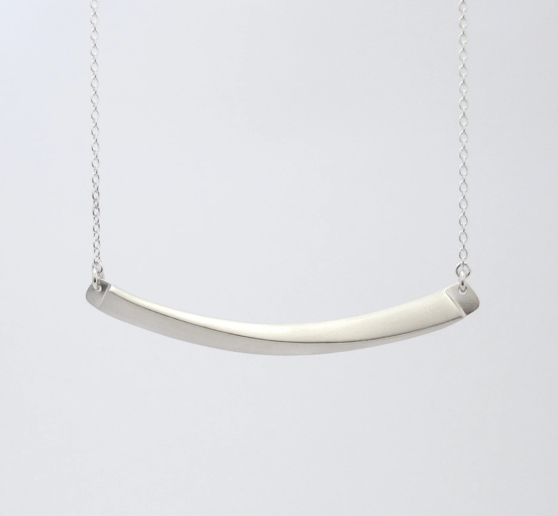 Horizon Line Necklace, sterling silver, 2016