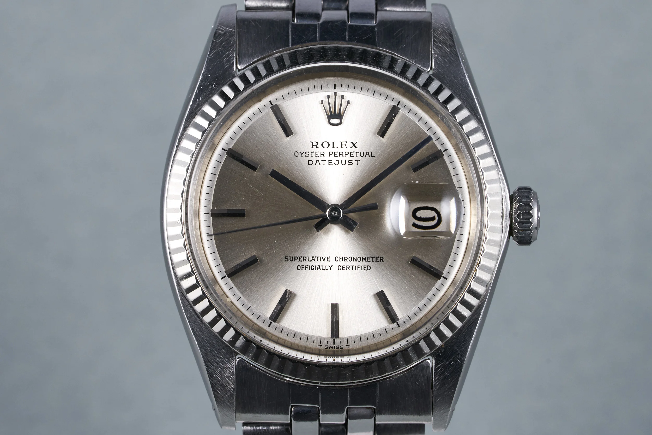 1968 Rolex DateJust Ref: 1601 Silver Non-Luminous Dial