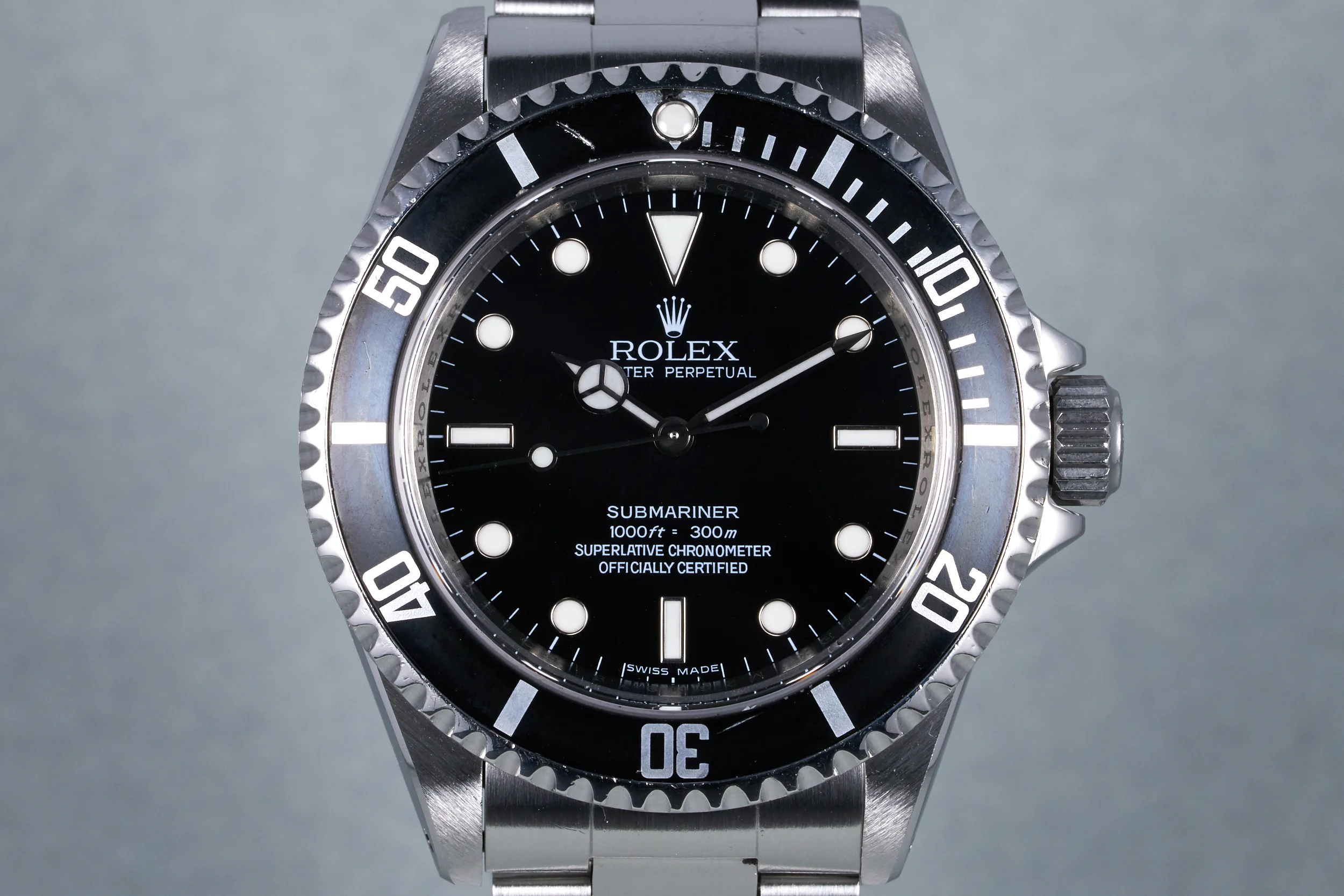 2007 Rolex Submariner Ref: 14060M 4 Line Dial with Box and Papers (Full Set)