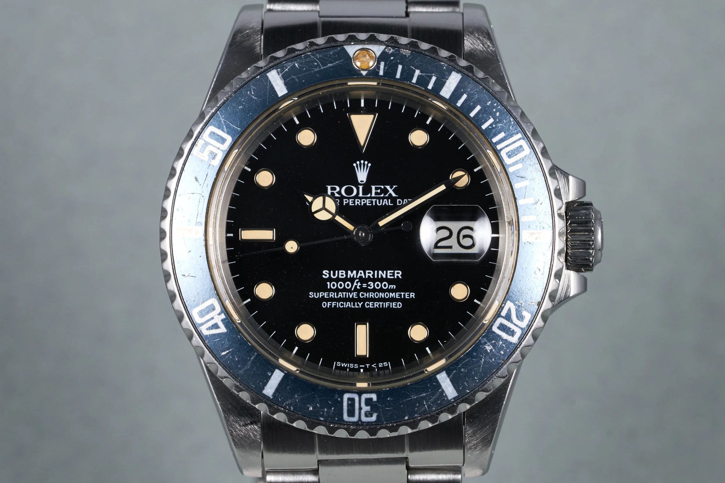 1986 Rolex Submariner Ref: 168000 with Faded Insert