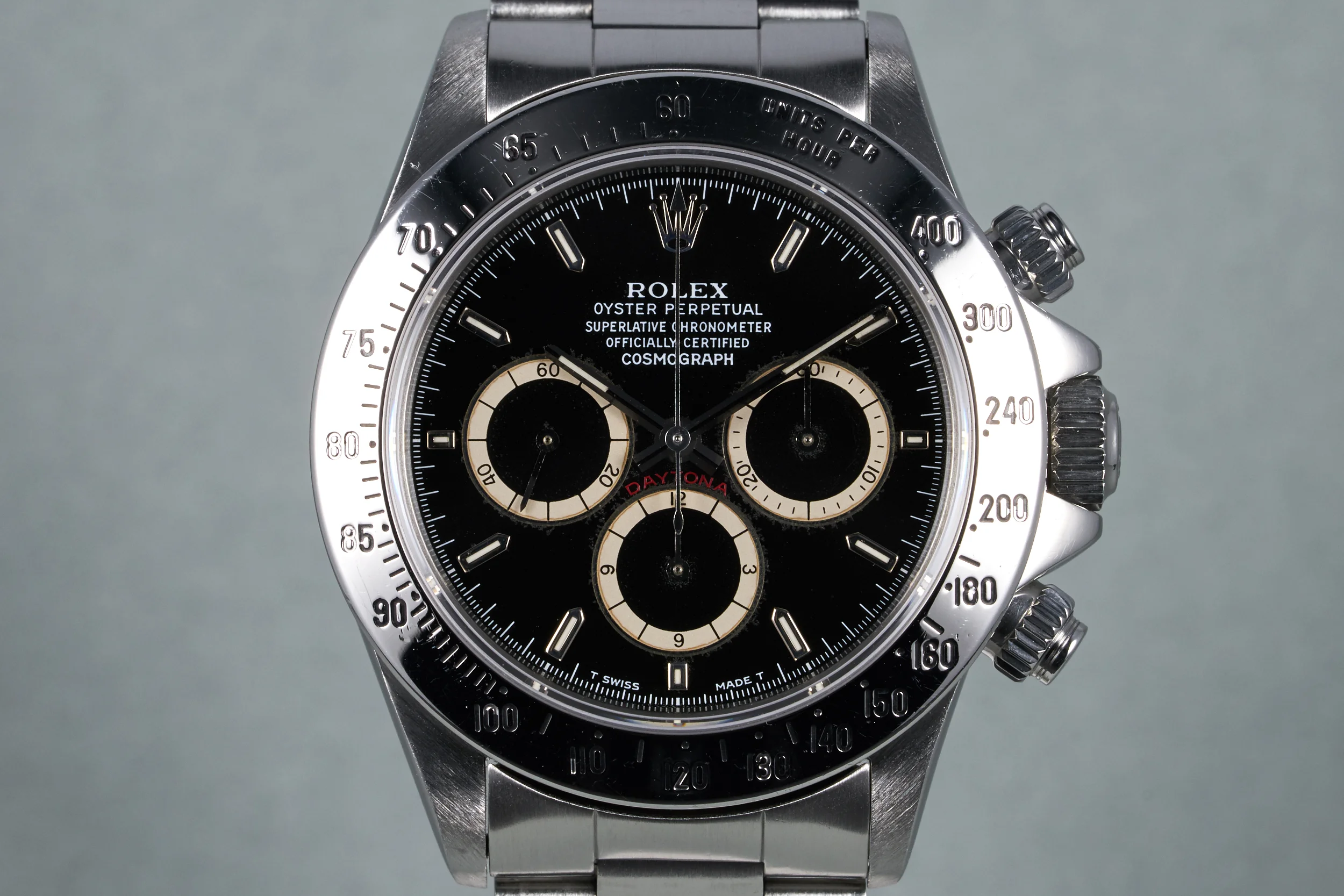 1991 Rolex Zenith Daytona Ref: 16520 with Black "Inverted 6" Dial