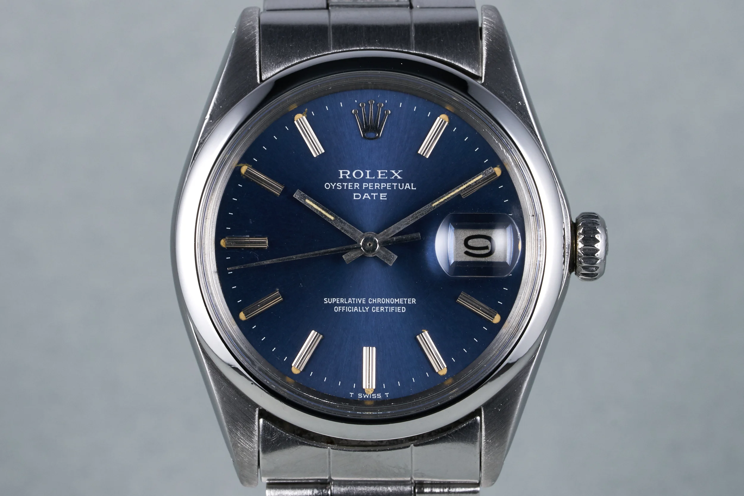 1971 Rolex Date Ref: 1500 Blue Dial