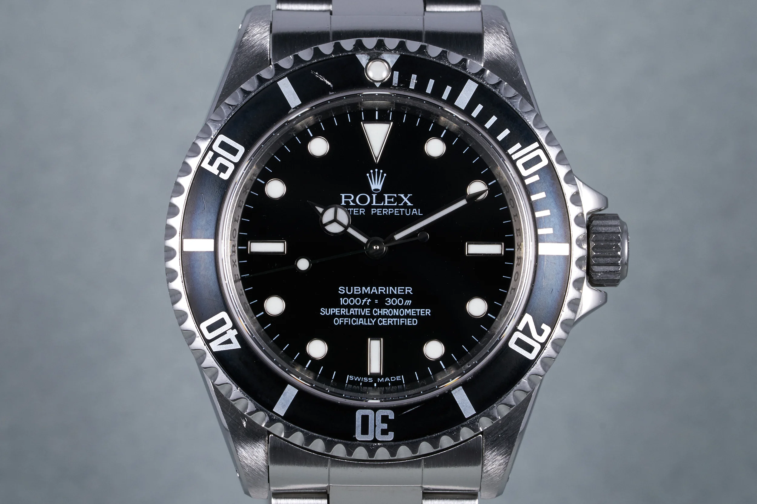 2007 Rolex Submariner Ref: 14060M 4 Line Dial with Box and Papers (Full Set)