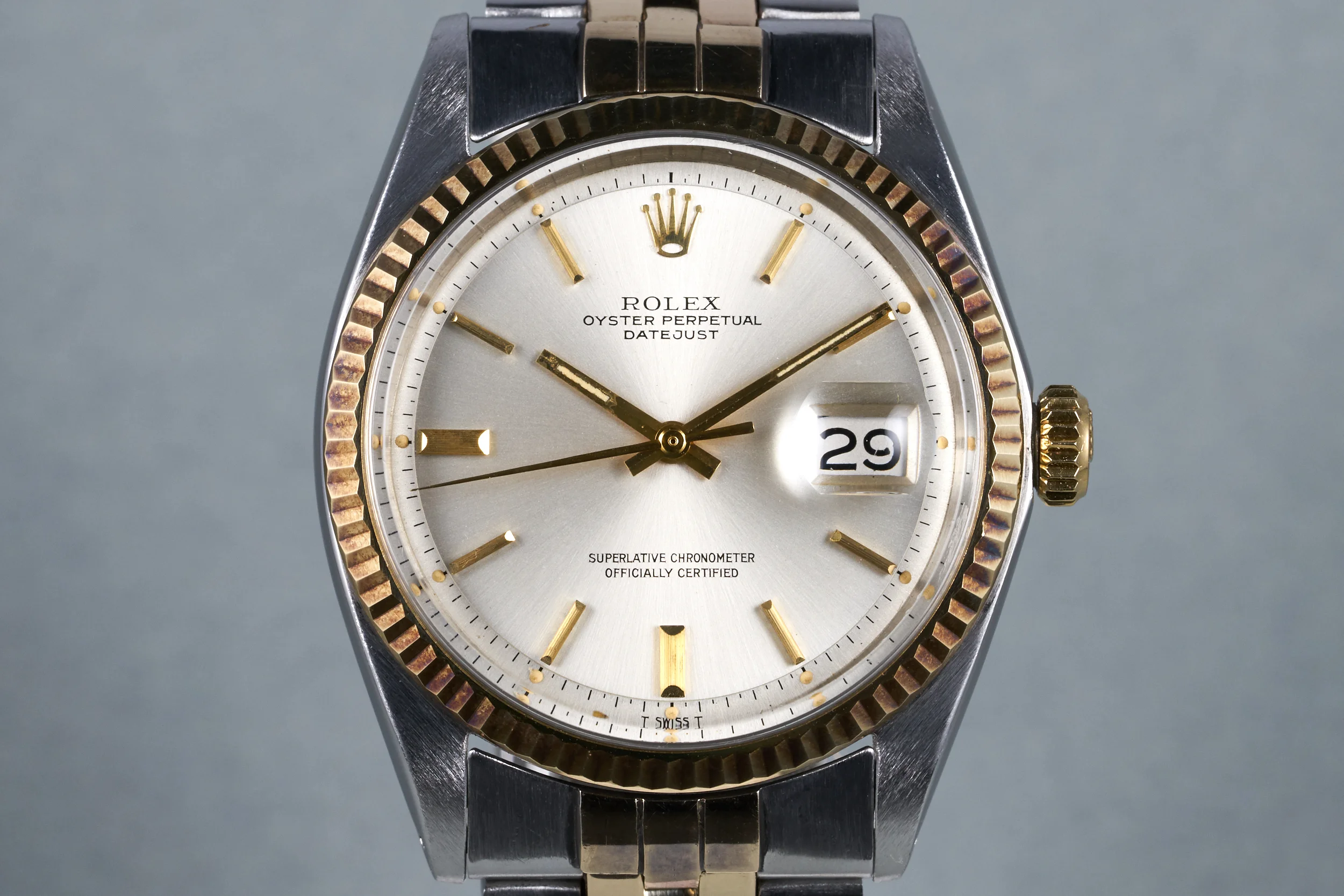 1971 Rolex Two Tone DateJust Ref: 1601 with Silver Dial