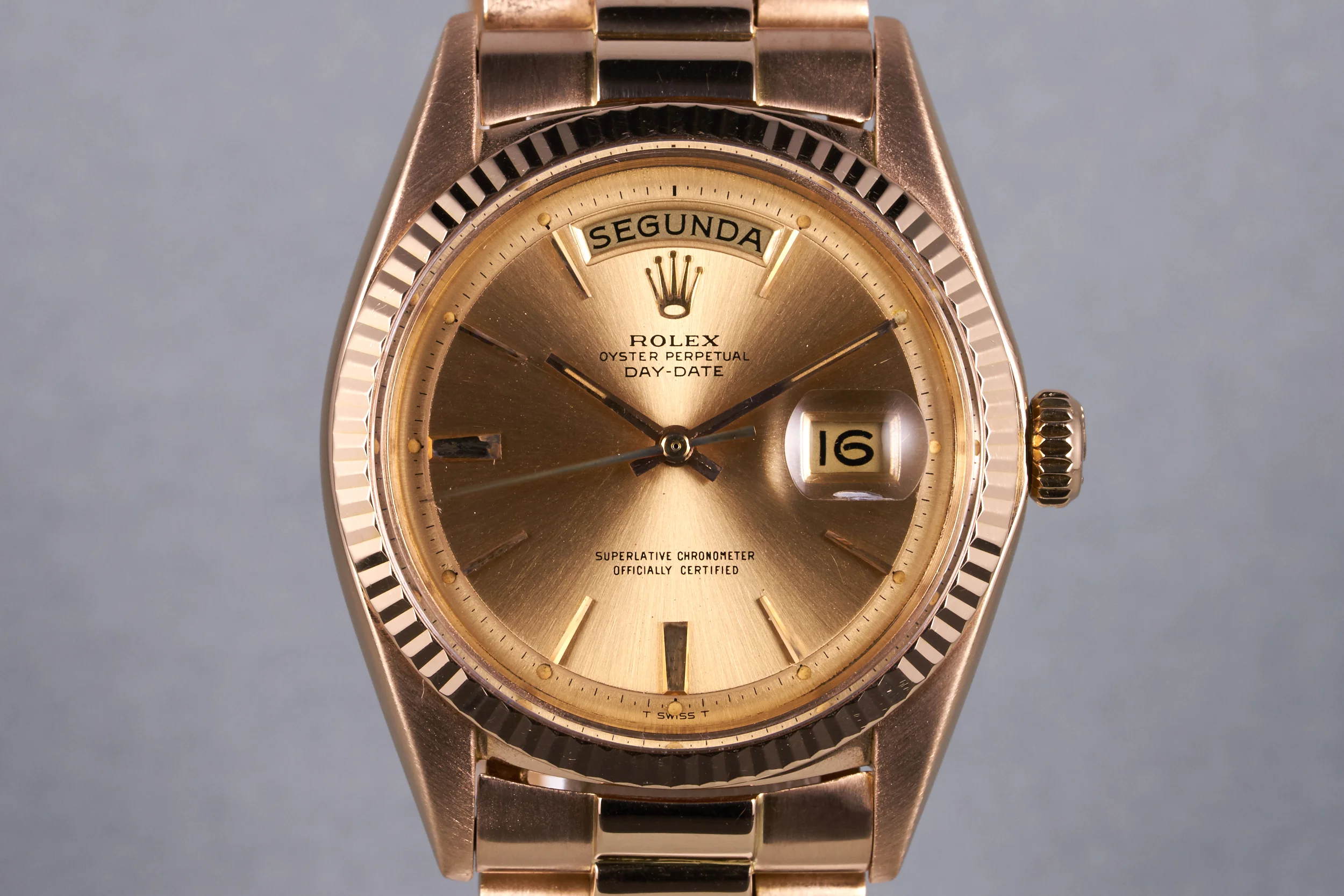 1966 Rolex Rose Gold Day-Date Ref: 1803 with Portuguese Day Disc