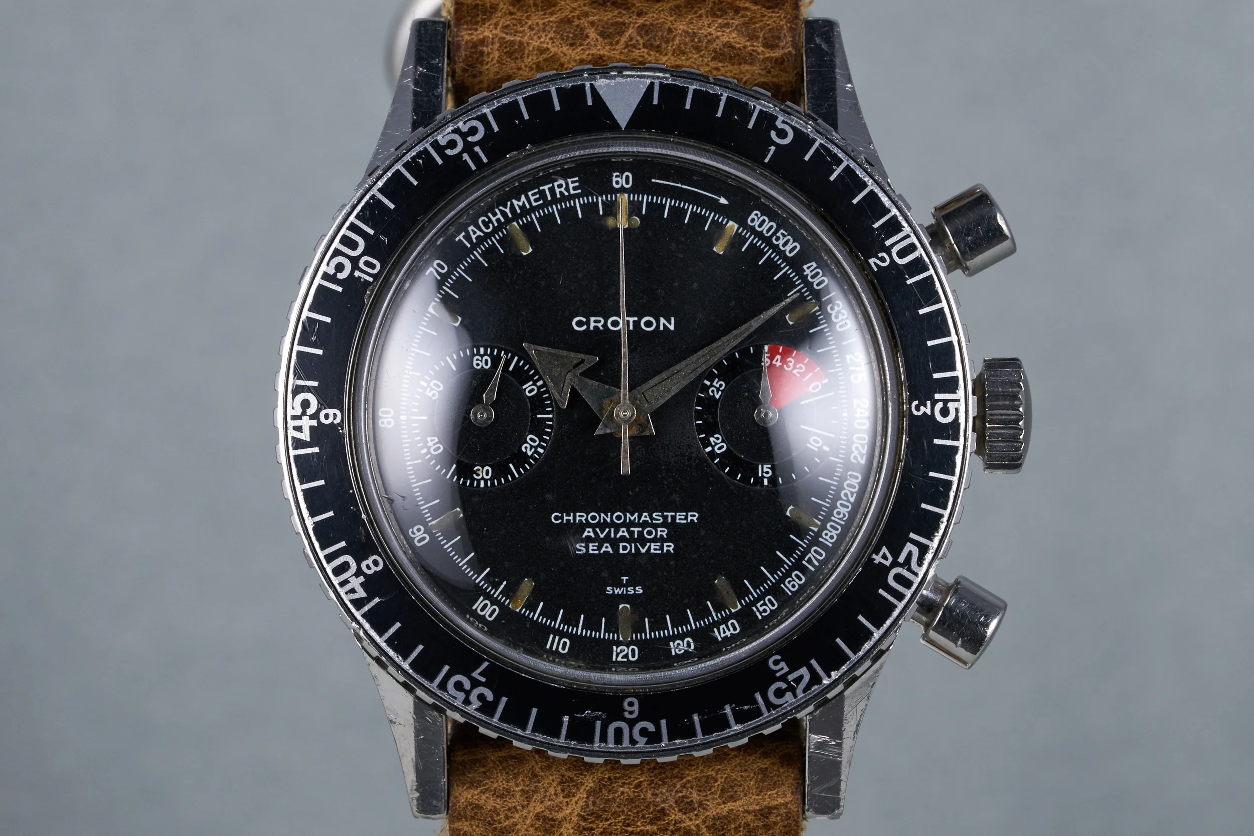 1967 Croton Chronomaster Aviator Sea Diver Ref: 9870