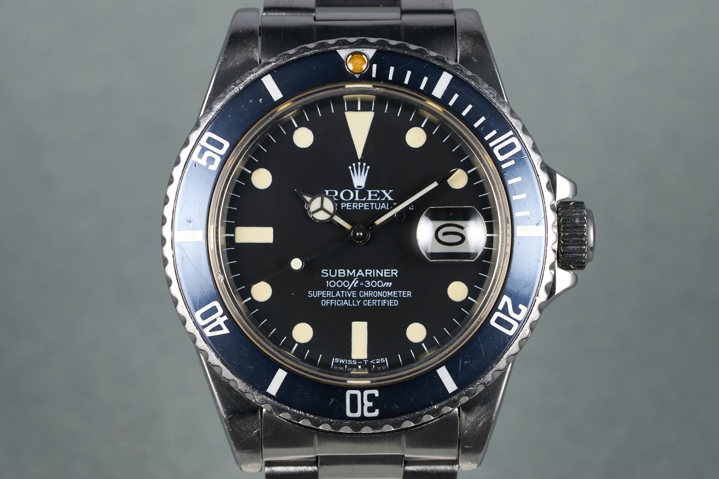 1983 Rolex Submariner Ref: 16800 Matte Dial with Box and Punched Papers