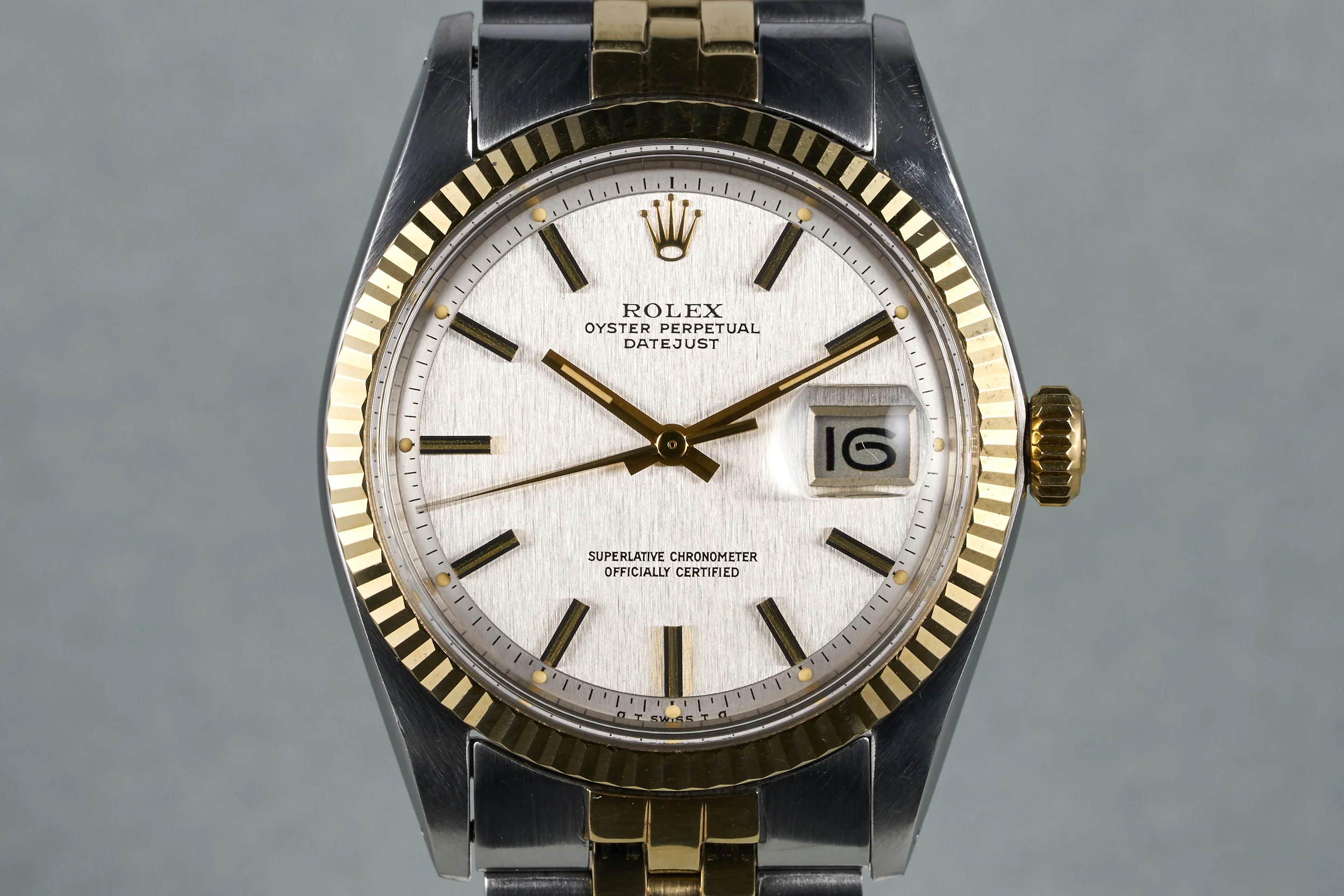 1972 Rolex Two Tone DateJust Ref: 1601 with Silver Sigma Dial
