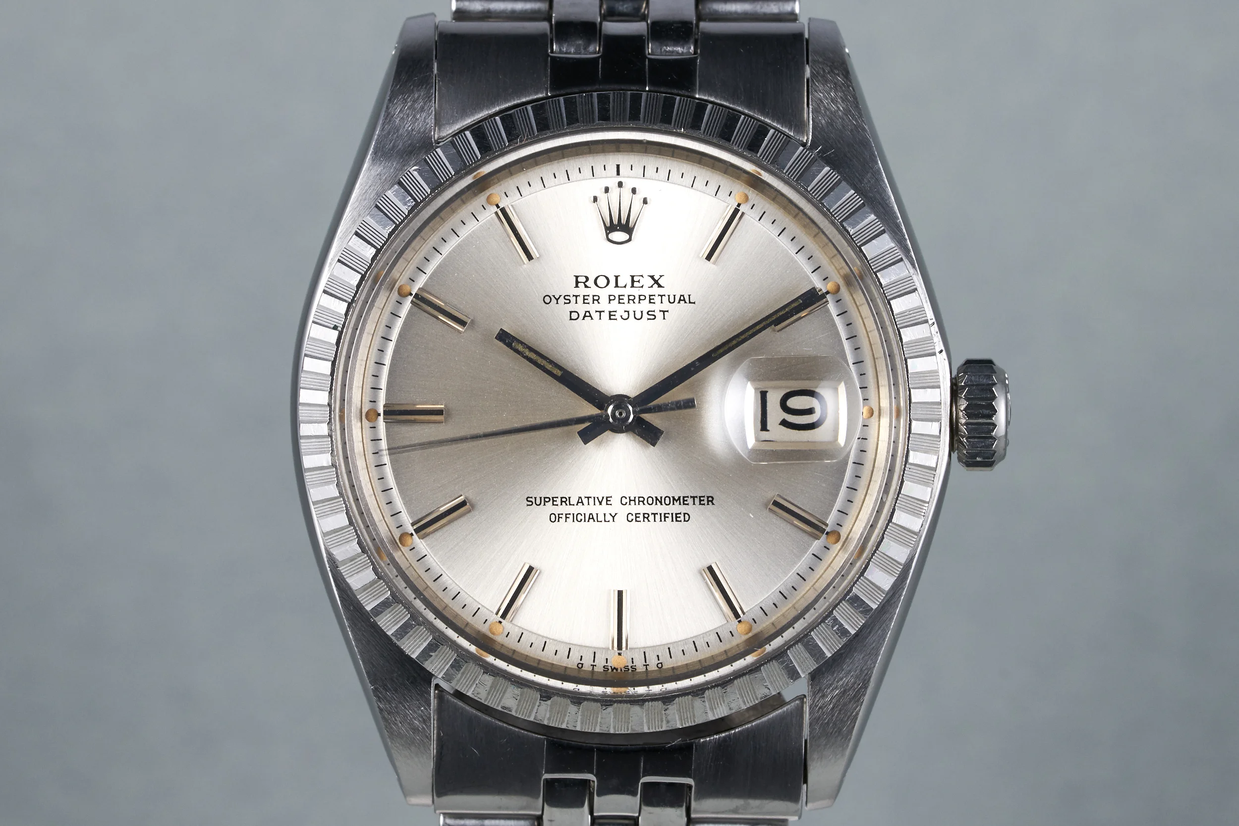 1972 Rolex Datejust Ref: 1603 Silver Sigma Dial with Punched Papers 