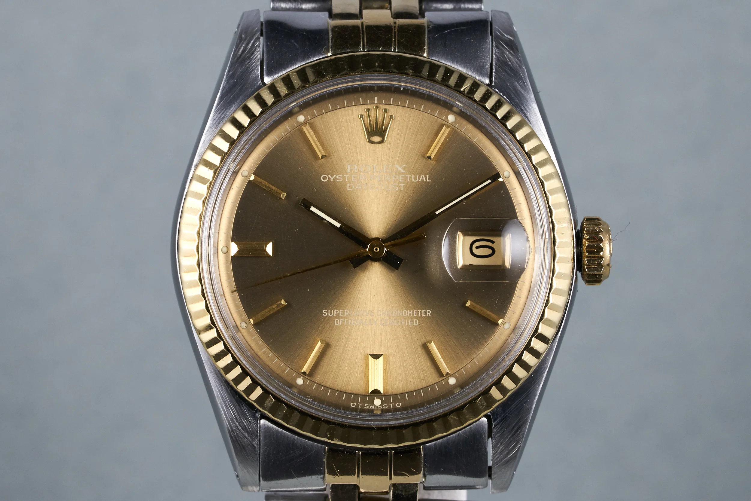 1971 Rolex Two Tone DateJust Ref: 1601 with Brown Sigma Dial
