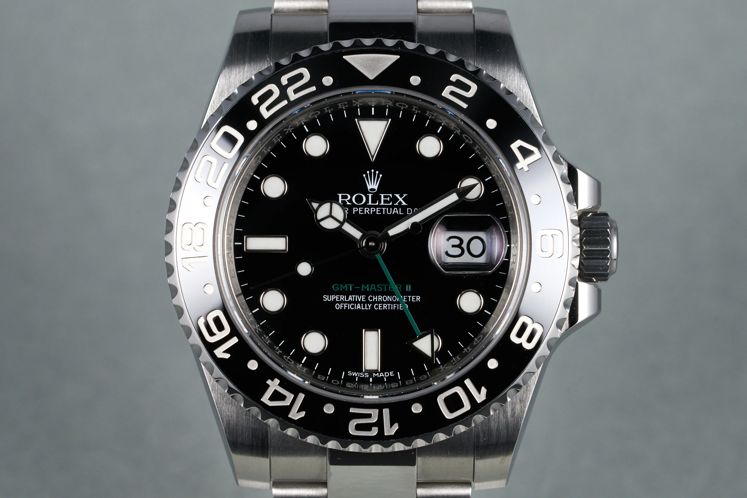 2014 Rolex GMT II Ceramic Ref: 116710LN with Box and Papers