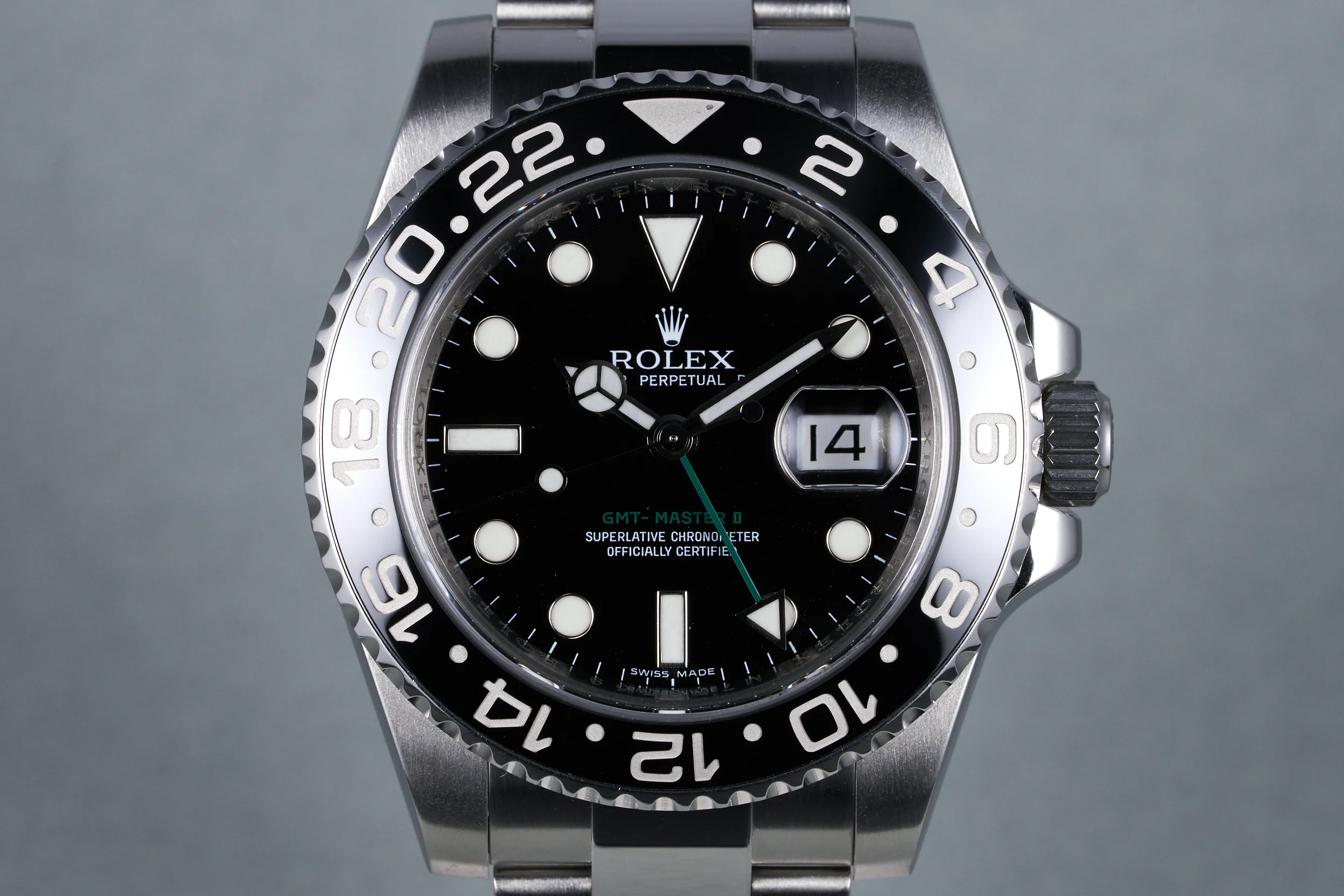 2008 Rolex GMT II Ceramic Ref: 116710LN with Box and Papers