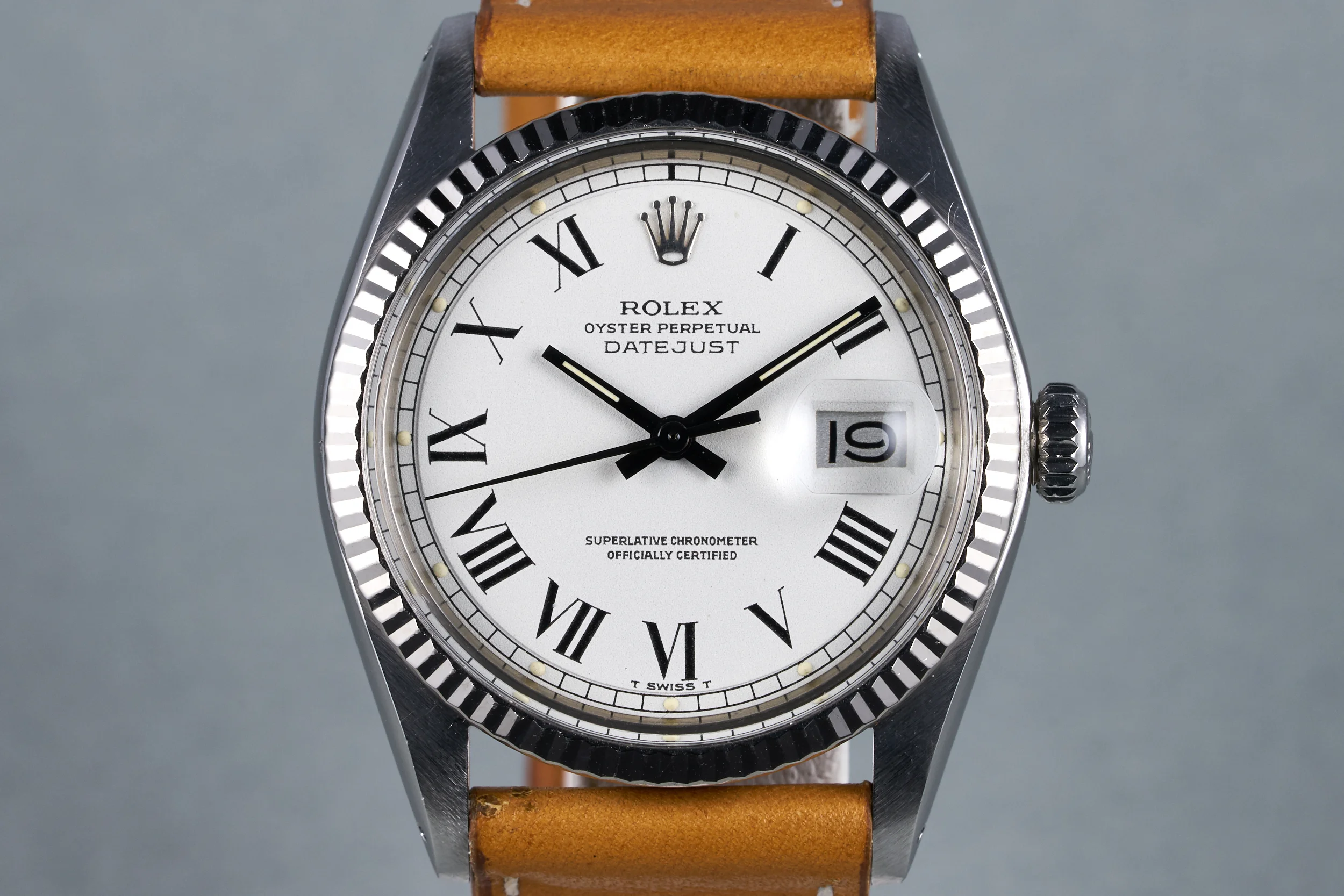1973 Rolex Datejust Ref: 1601 with White Buckley Dial