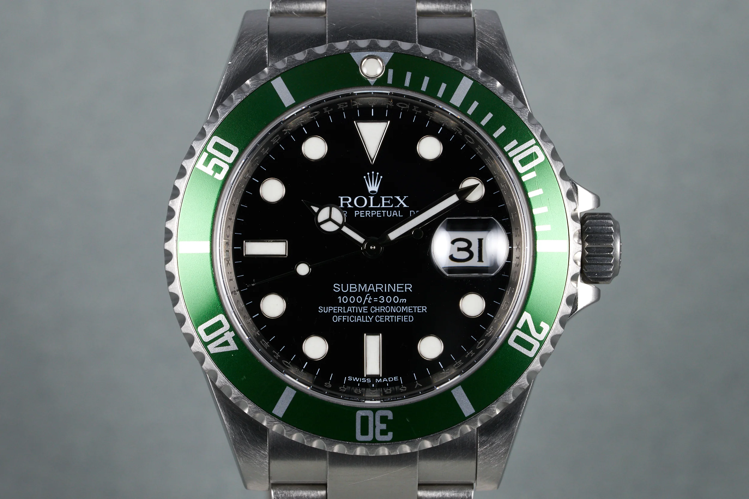 2009 Rolex Green Submariner Ref: 16610LV "Kermit"