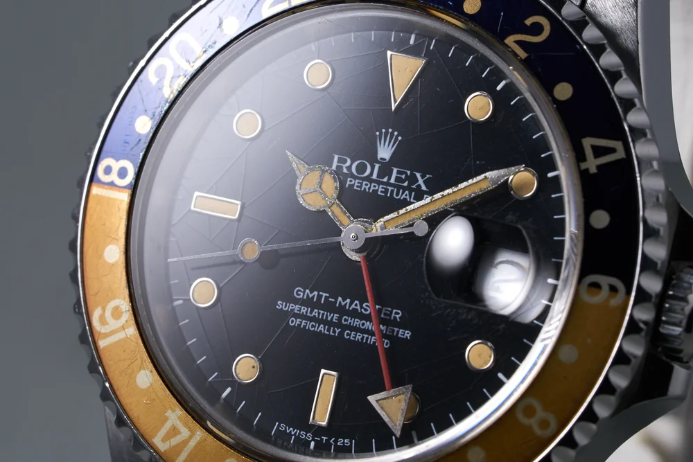 Rolex Gmt Spider Dial Mens Rolex GMT-Master 16750 Pepsi Bezel