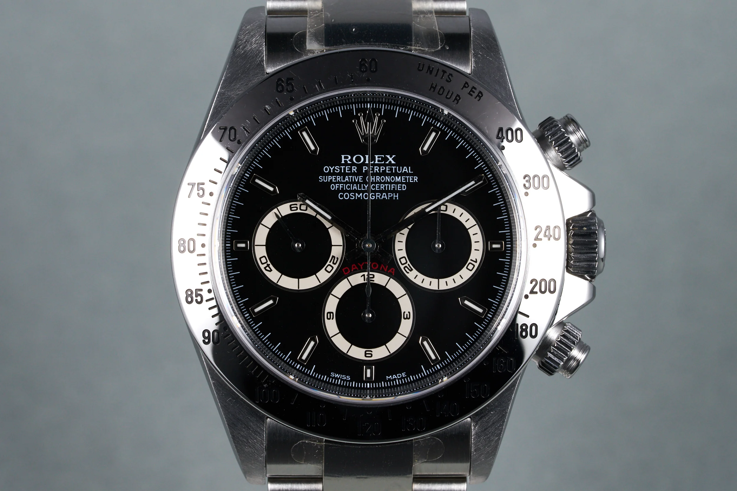 1999 Rolex Zenith Daytona Ref: 16520 Black Dial with Papers