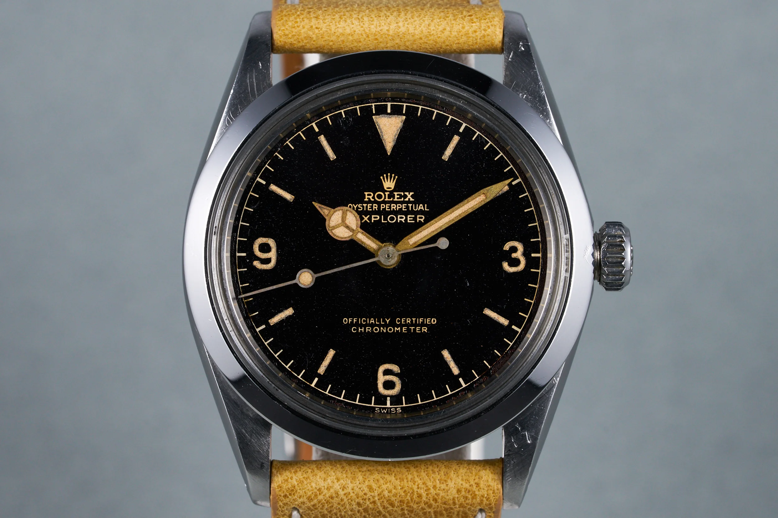 1960 Rolex Explorer I Ref: 1016 Gilt Chapter Ring 'OCC' Dial