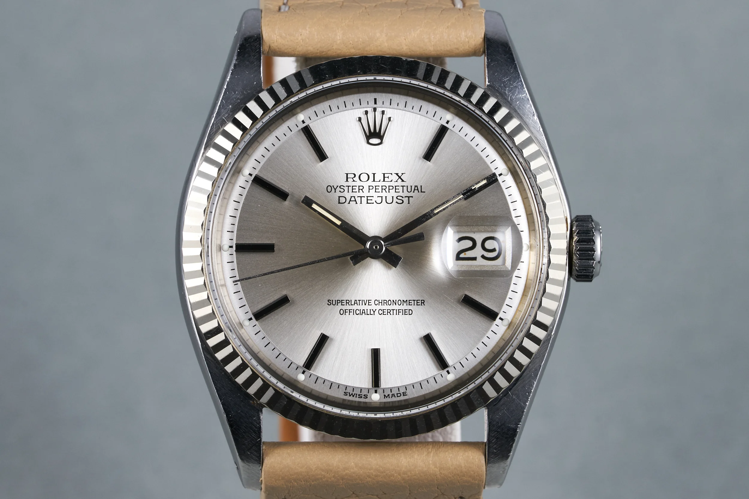 1971 Rolex Datejust Ref: 1601 with Silver Service Dial