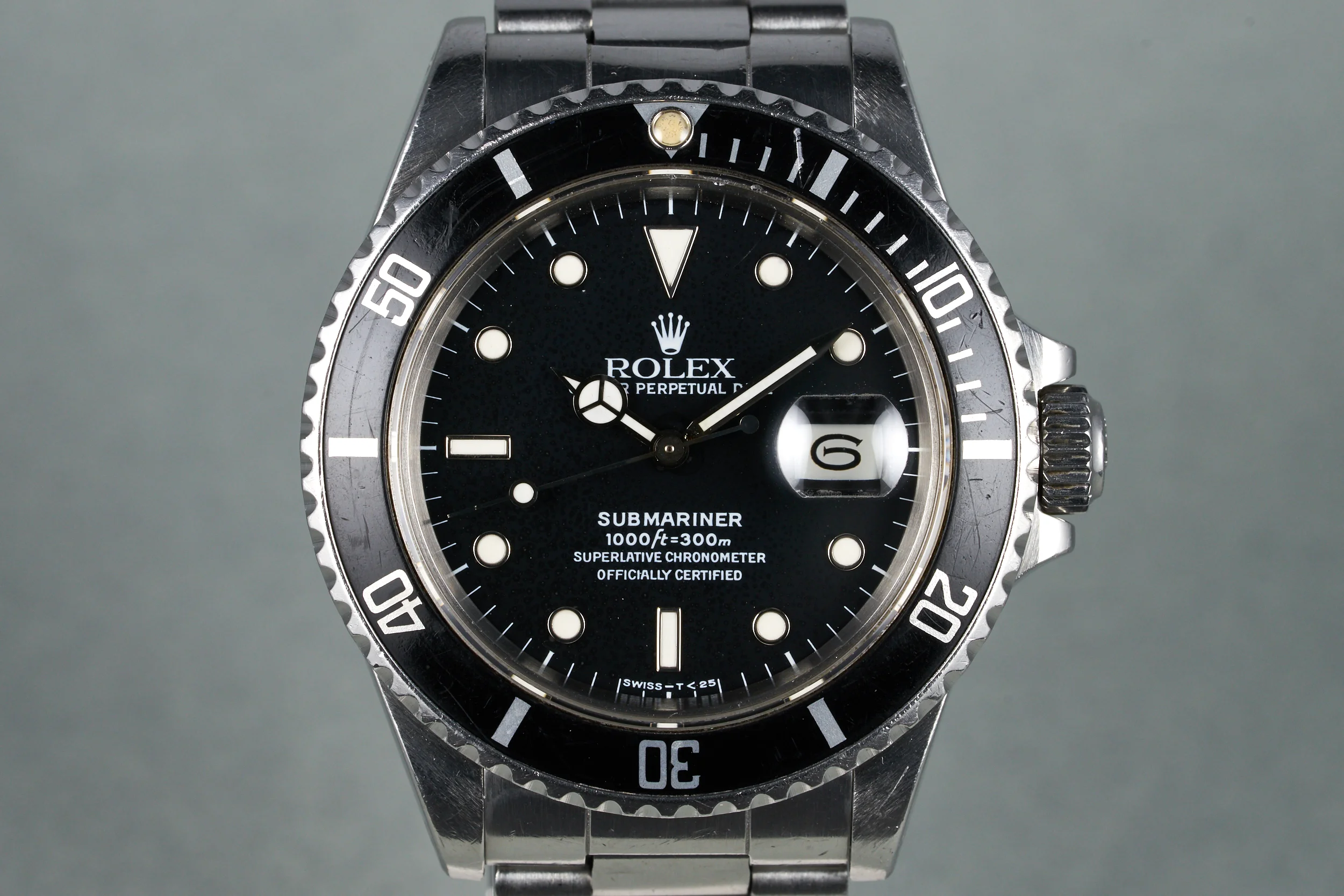1988 Rolex Submariner Ref: 168000 with Box and Papers
