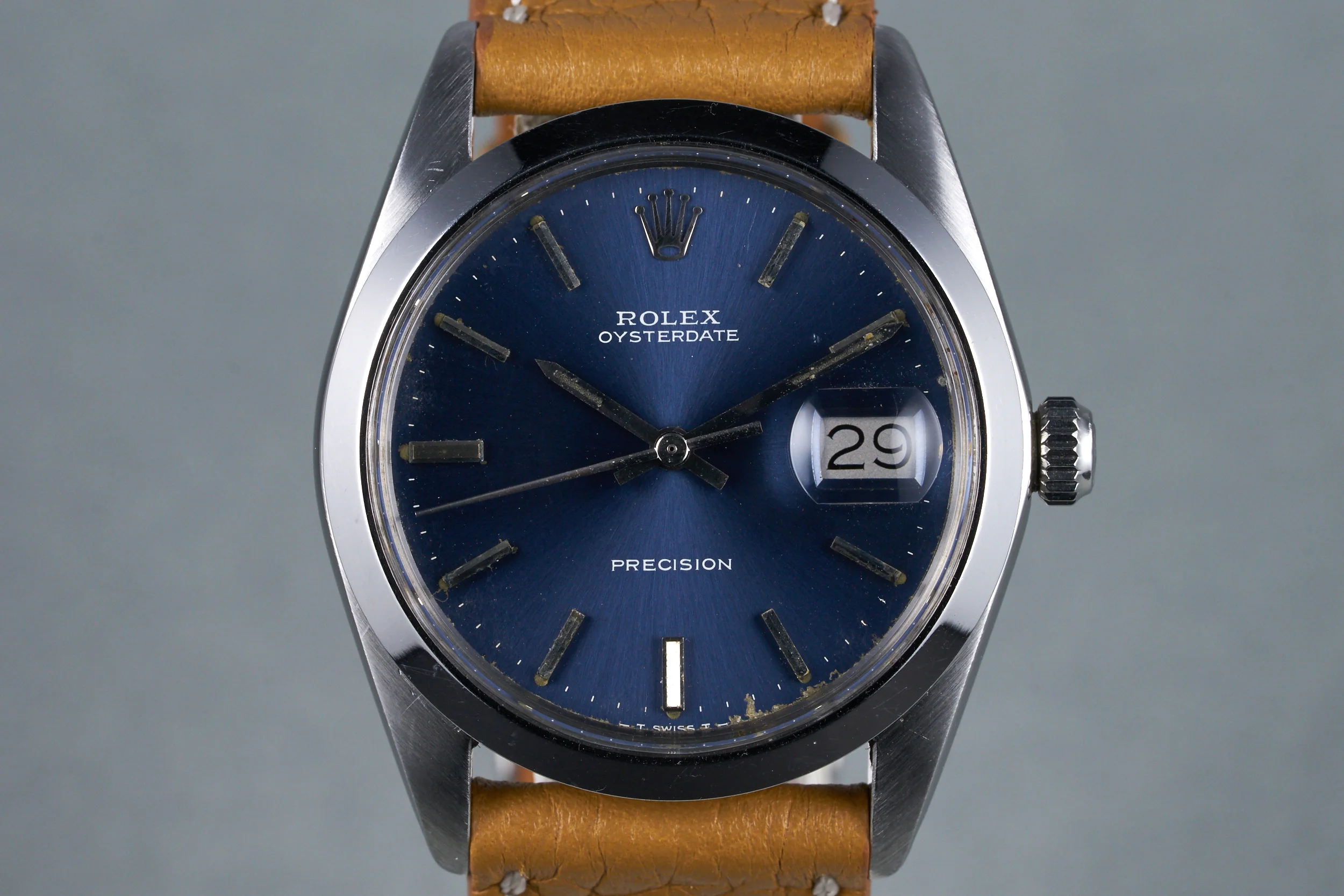 1972 Rolex Oysterdate Precision Ref: 6694 Blue Dial