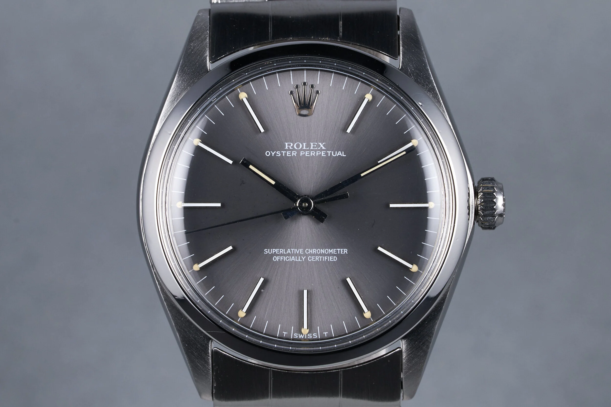1969 Rolex Oyster Perpetual Ref: 1002 with Gray Dial