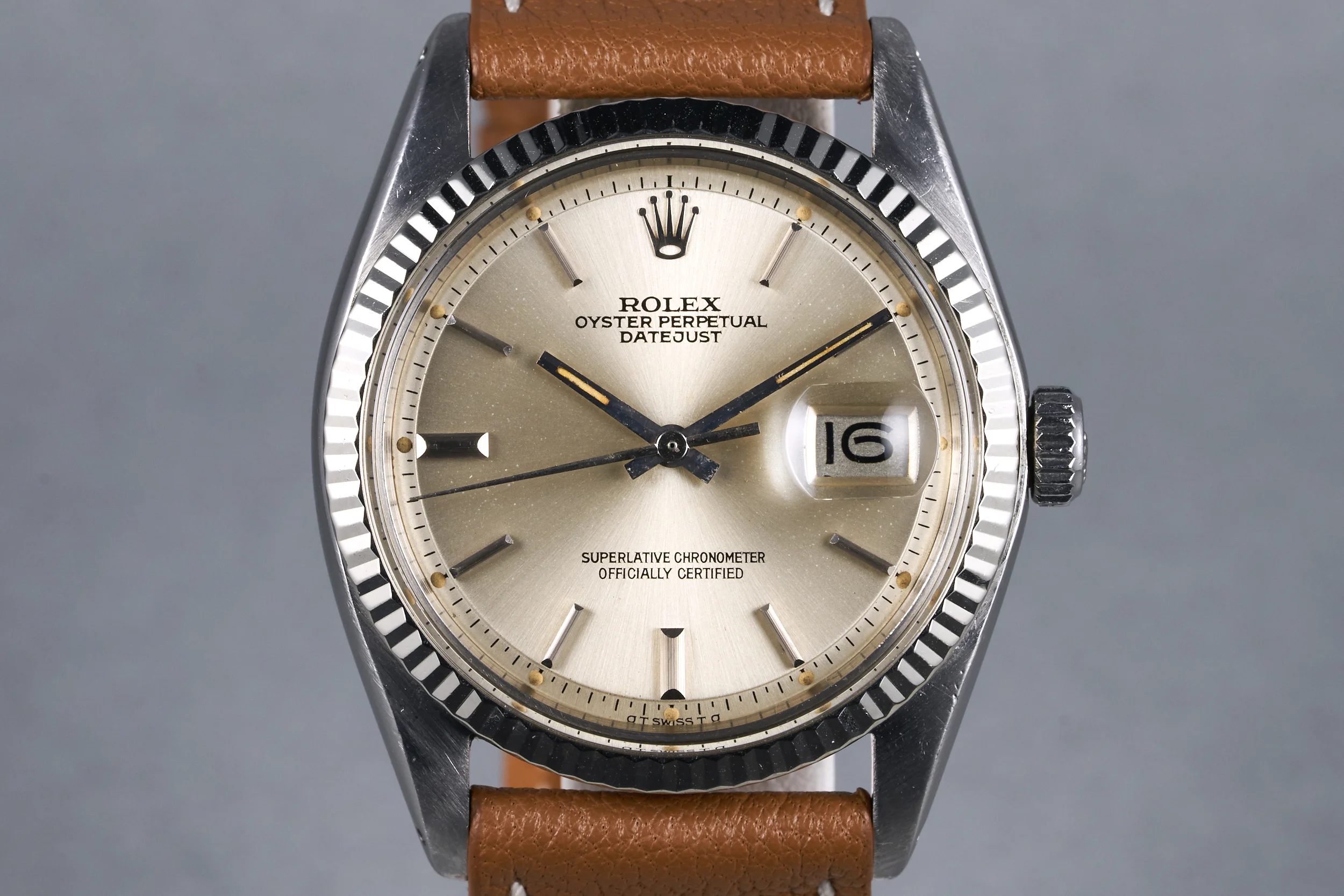 1973 Rolex Datejust Ref: 1601 with Silver Sigma Dial