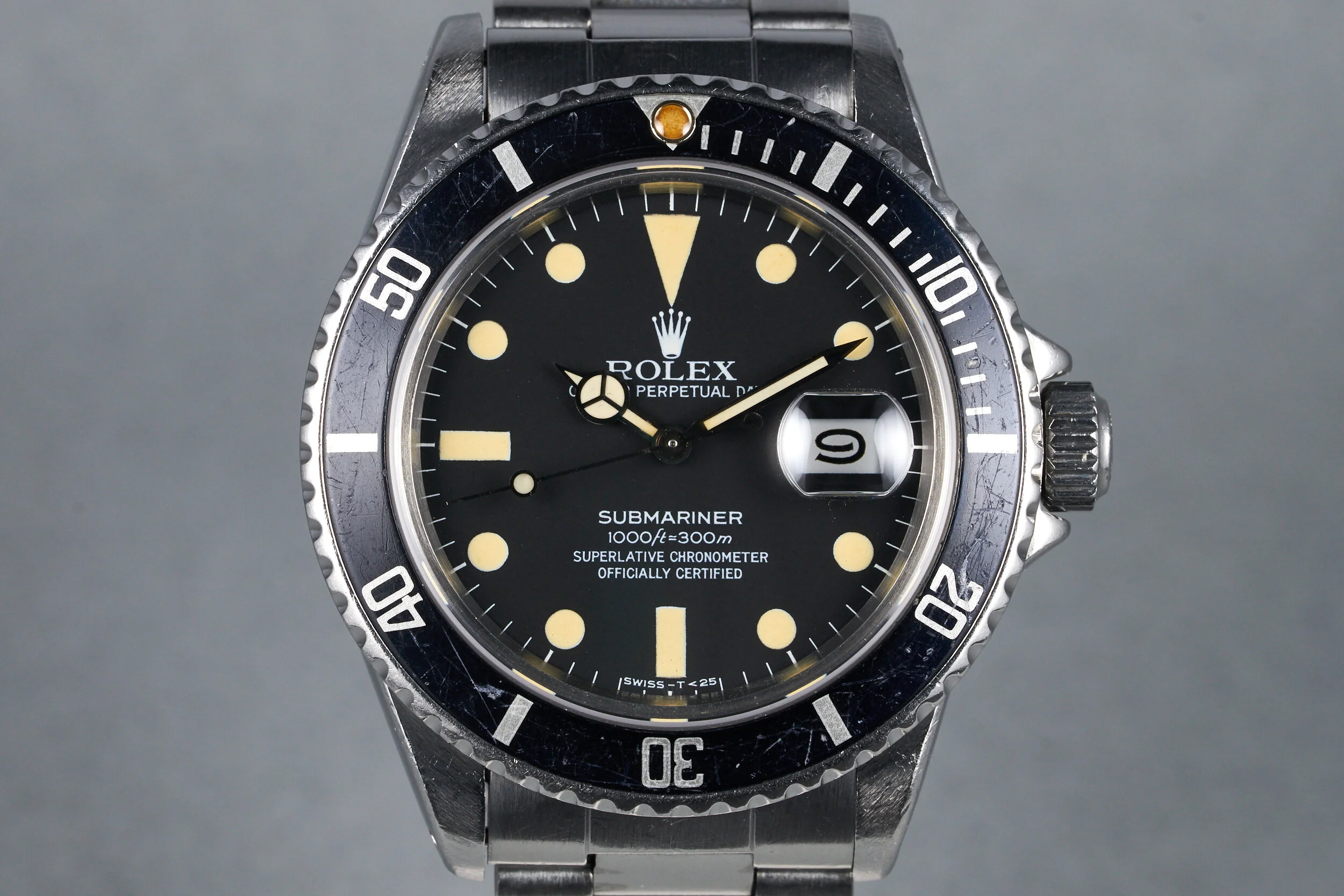 1982 Rolex Submariner Ref: 16800 Matte Dial with Creamy Yellow Patina