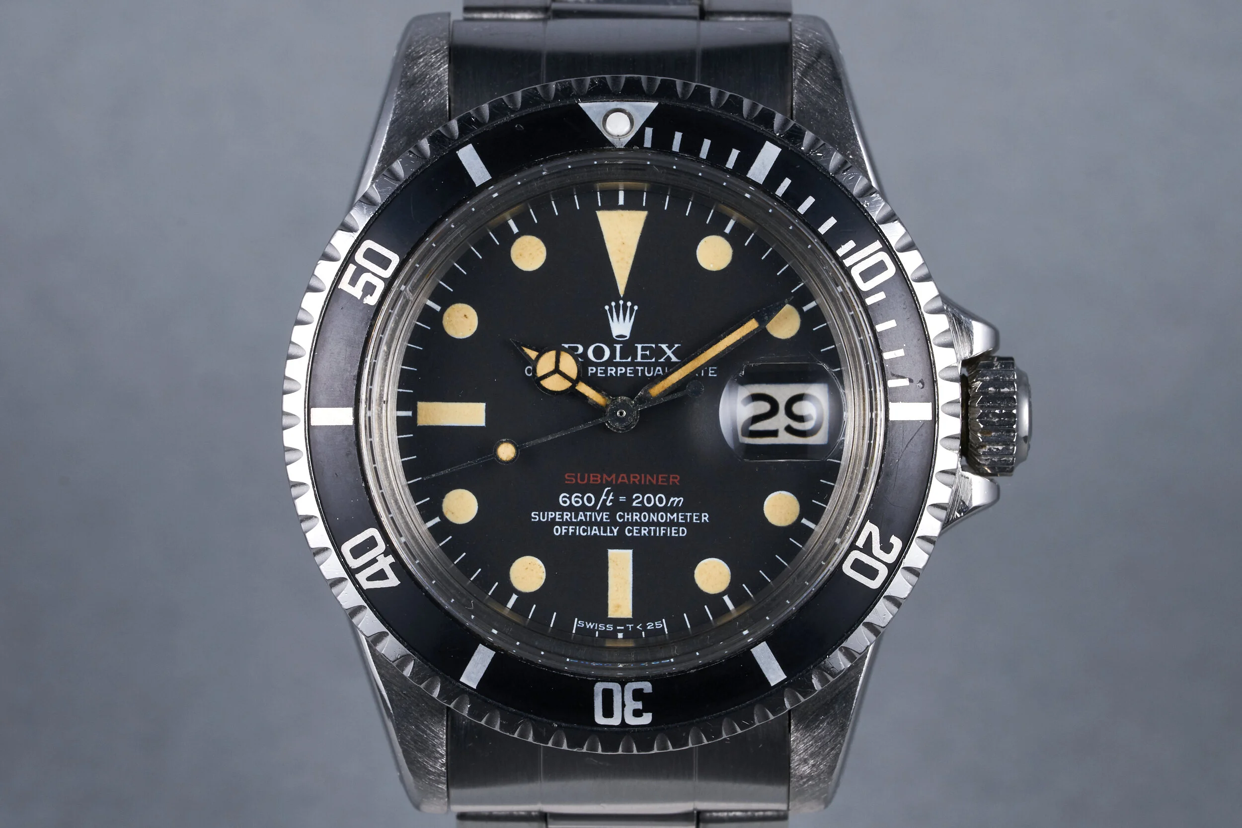 1972&nbsp;Rolex Red Submariner&nbsp;Ref:&nbsp;1680 Mk V Dial