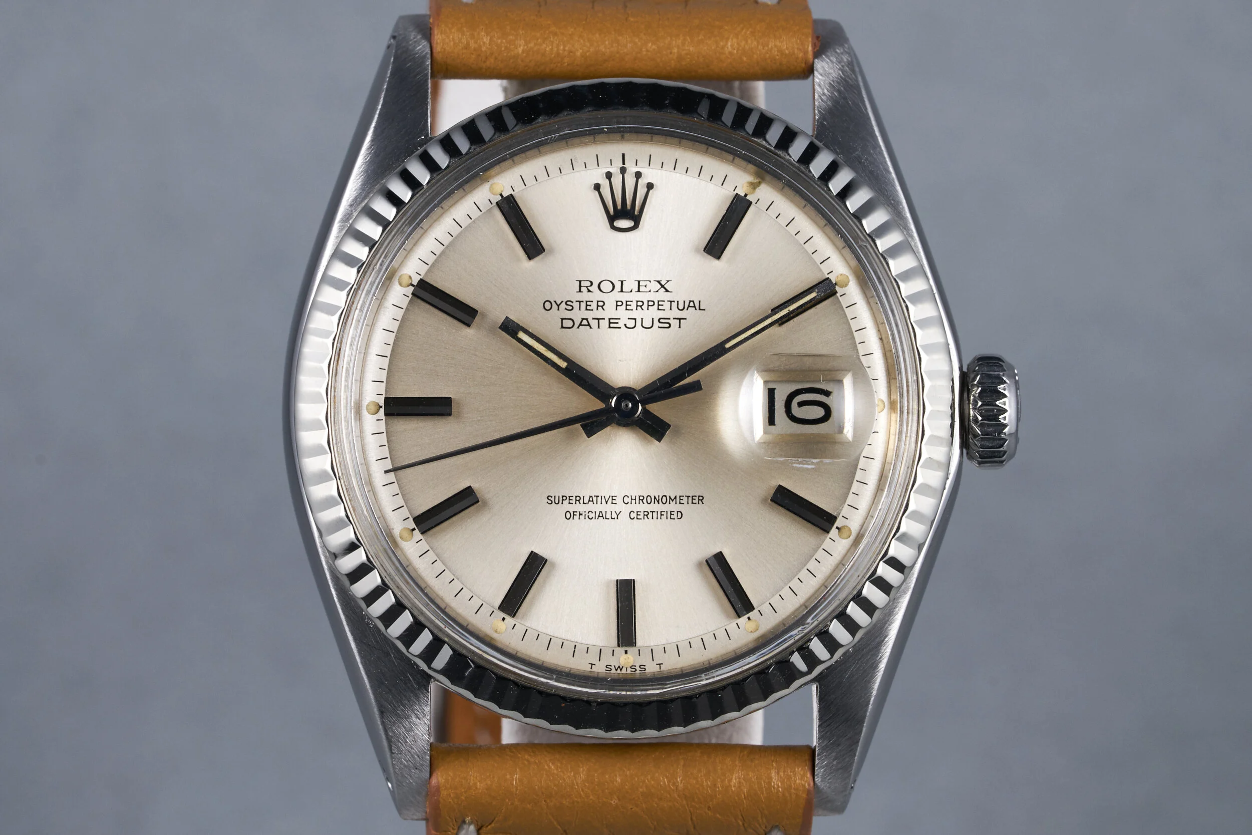 1977 Rolex&nbsp;Datejust&nbsp;Ref:&nbsp;1601&nbsp;with Silver Dial