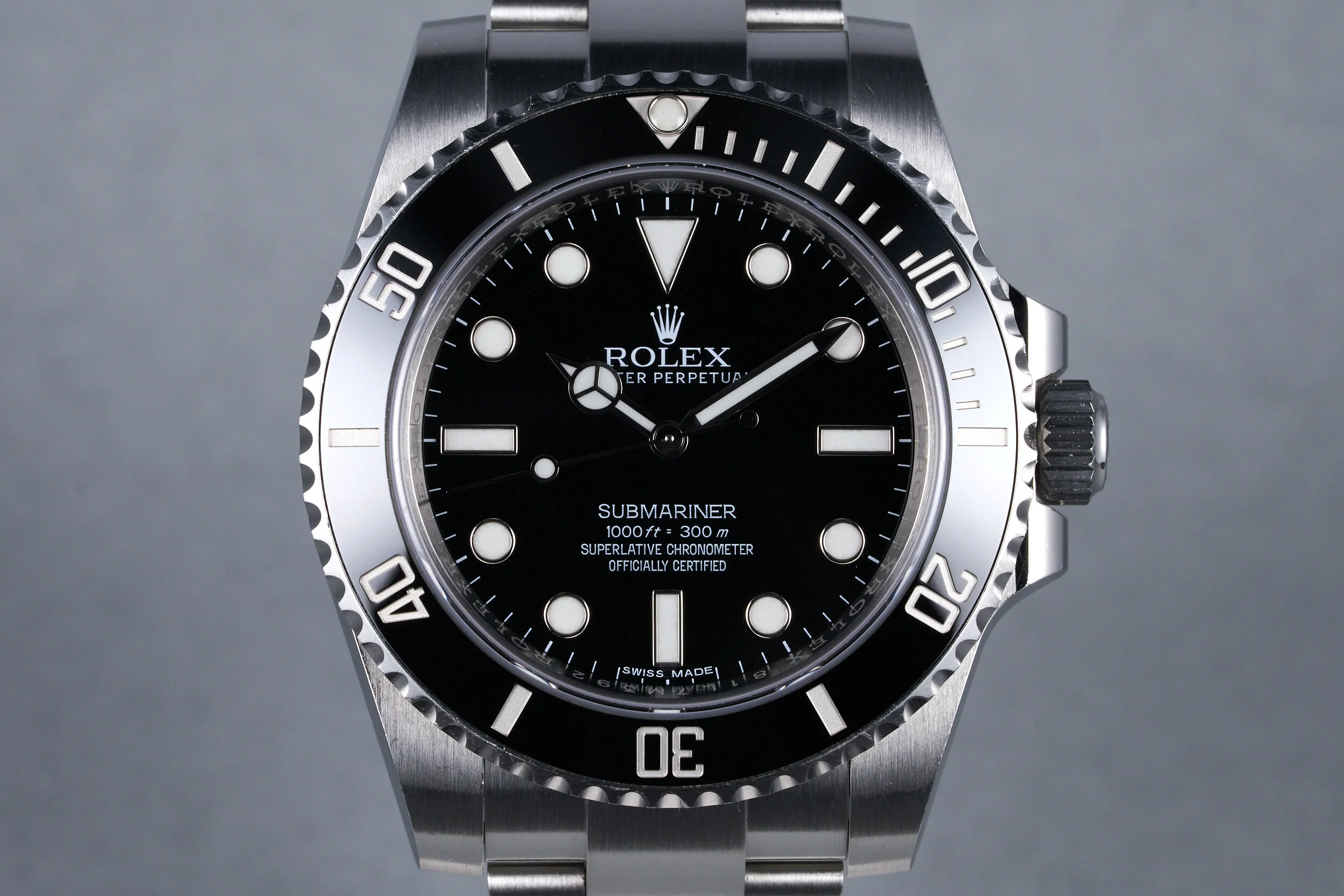 2017 Rolex Submariner Ceramic Ref: 114060 with Box and Papers