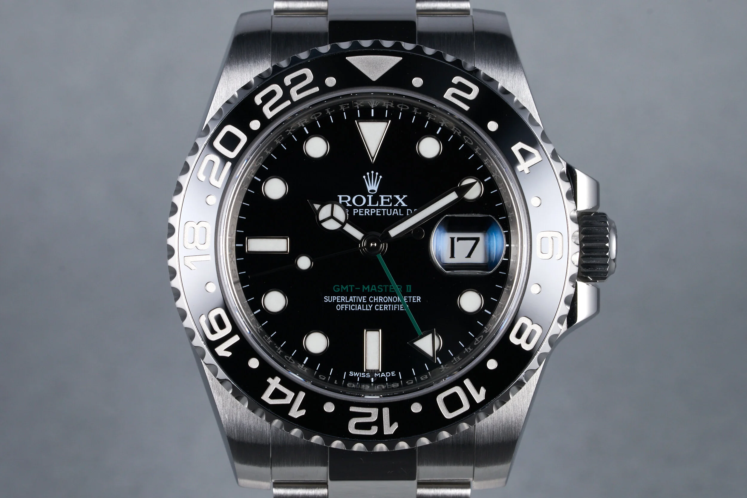 2016 Rolex GMT II Ceramic Ref: 116710LN with Box and Papers