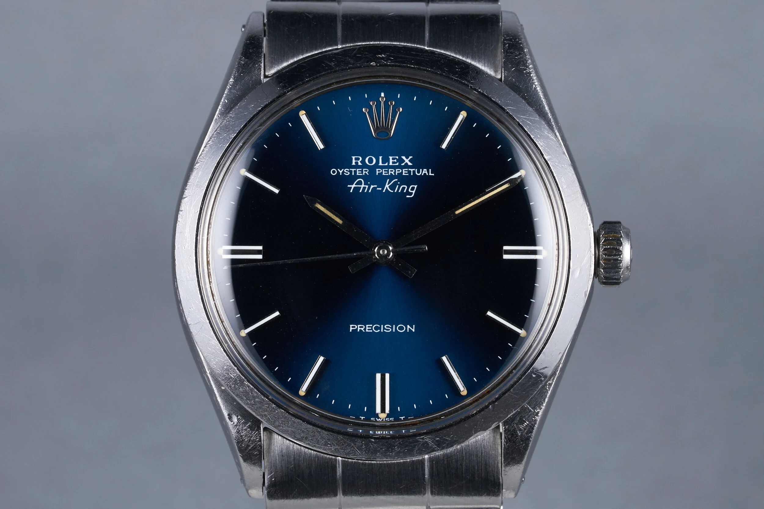 1972 Rolex Air-King Ref: 5500 with Blue Dial