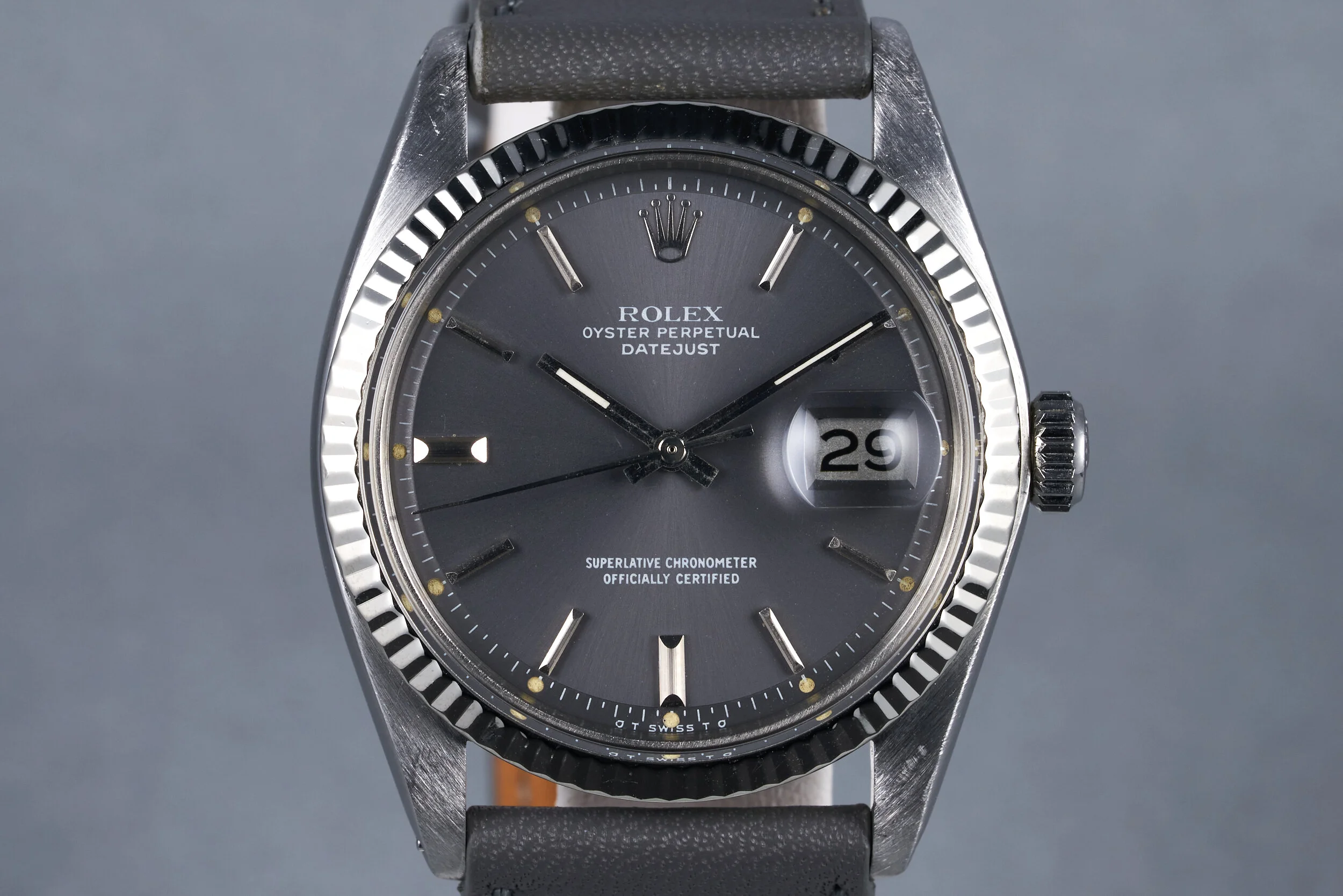 1977 Rolex Datejust Ref: 1601 Gray Sigma Dial