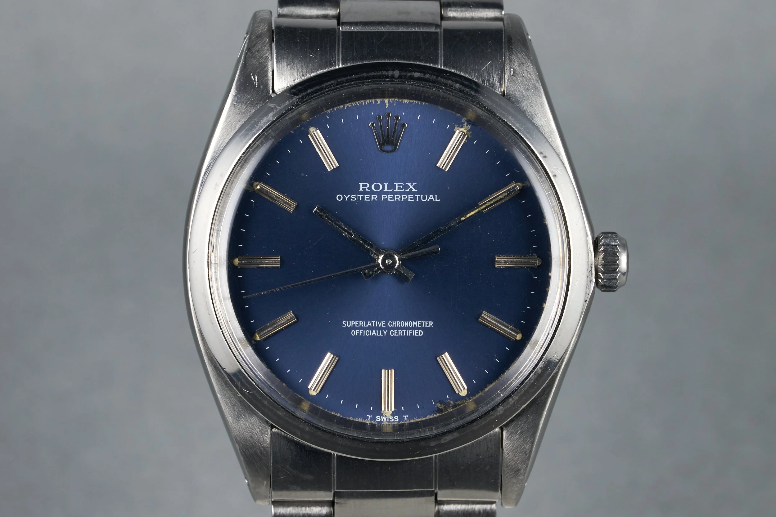 1969 Rolex&nbsp;Oyster Perpetual&nbsp;Ref: 1018 'Oversized' with Blue Dial