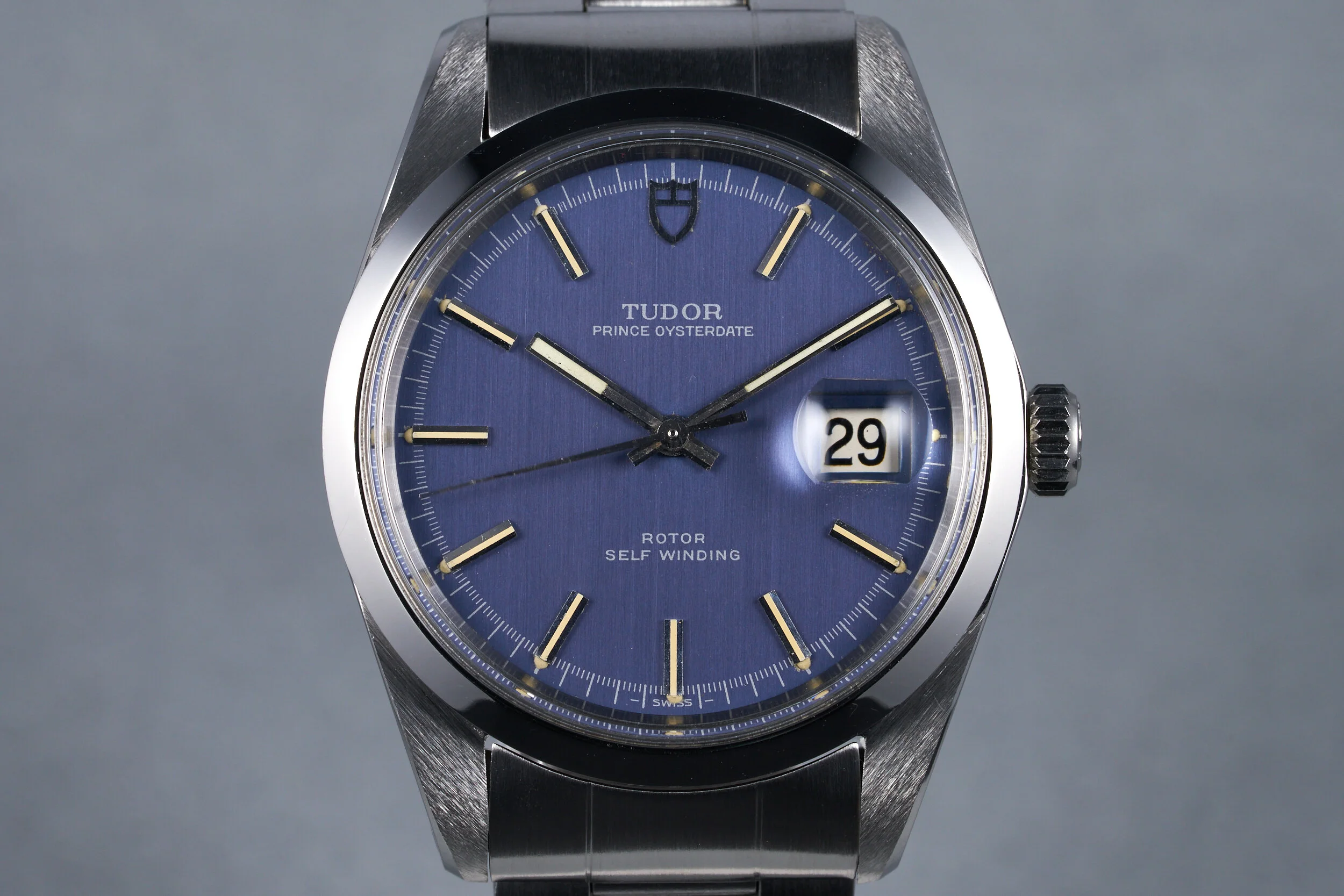 1975 Tudor Prince Oysterdate Ref: 9080/0 "Jumbo" with Blue Dial