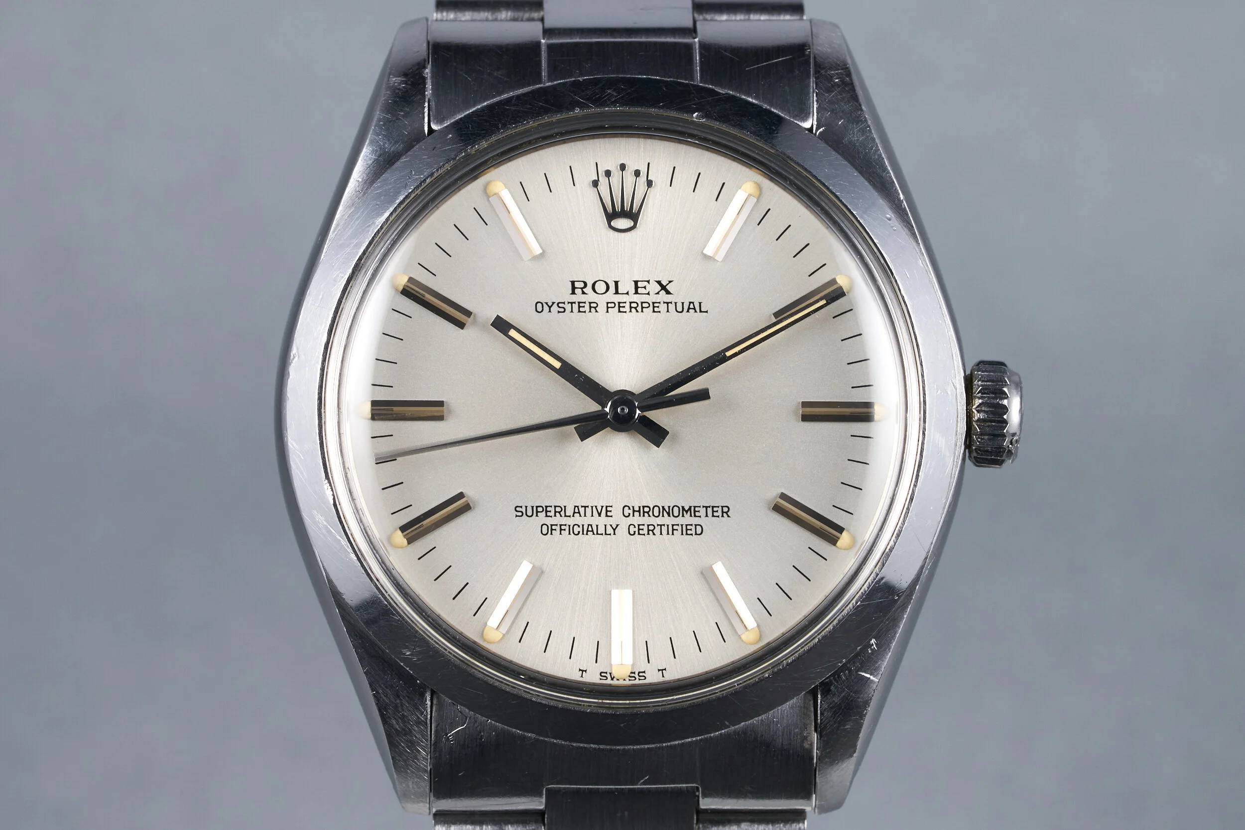 1982 Rolex Oyster Perpetual Ref: 1002 with Silver Dial "Award Watch"