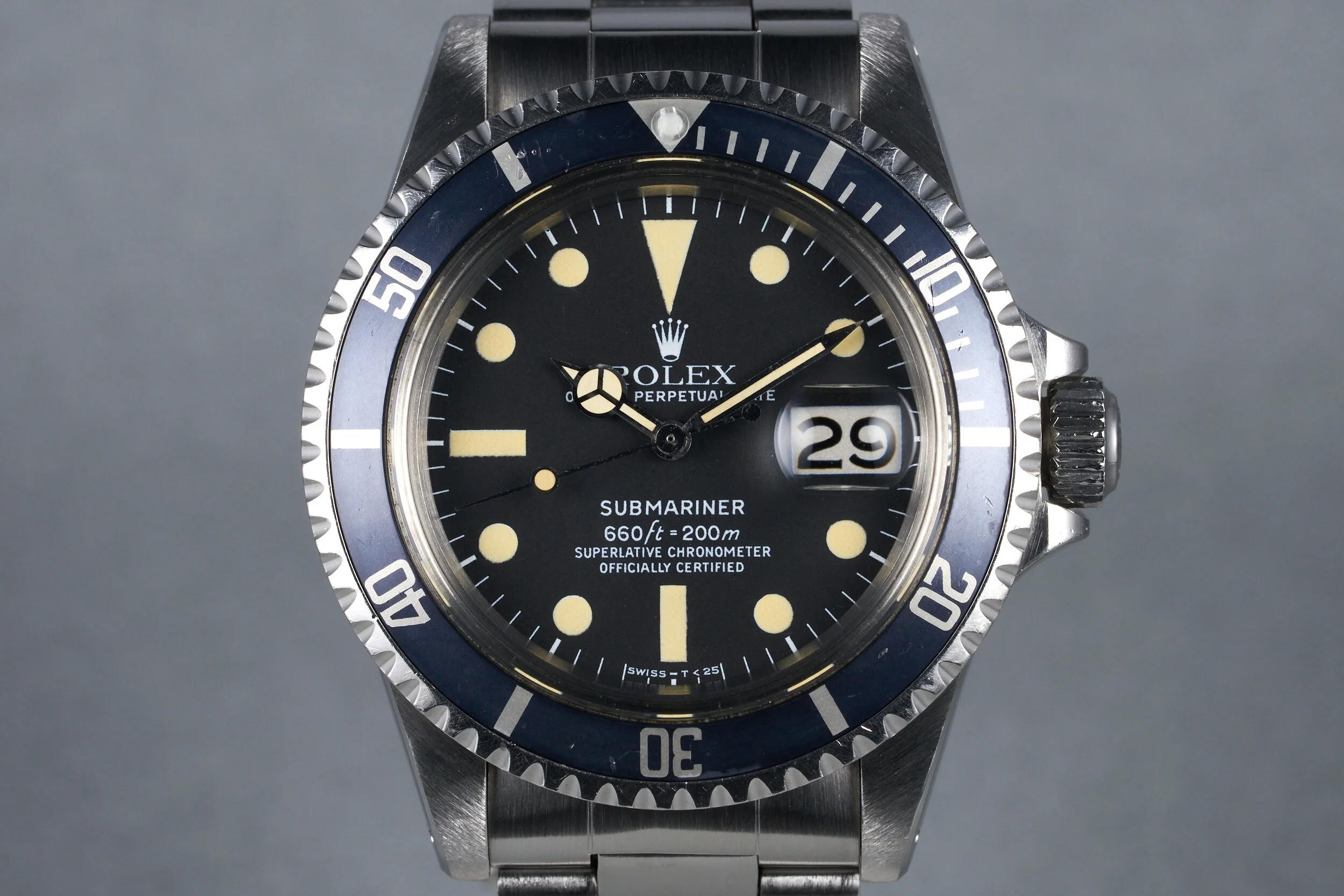 1979 Rolex Submariner Ref: 1680 with Creamy Patina and Service Papers