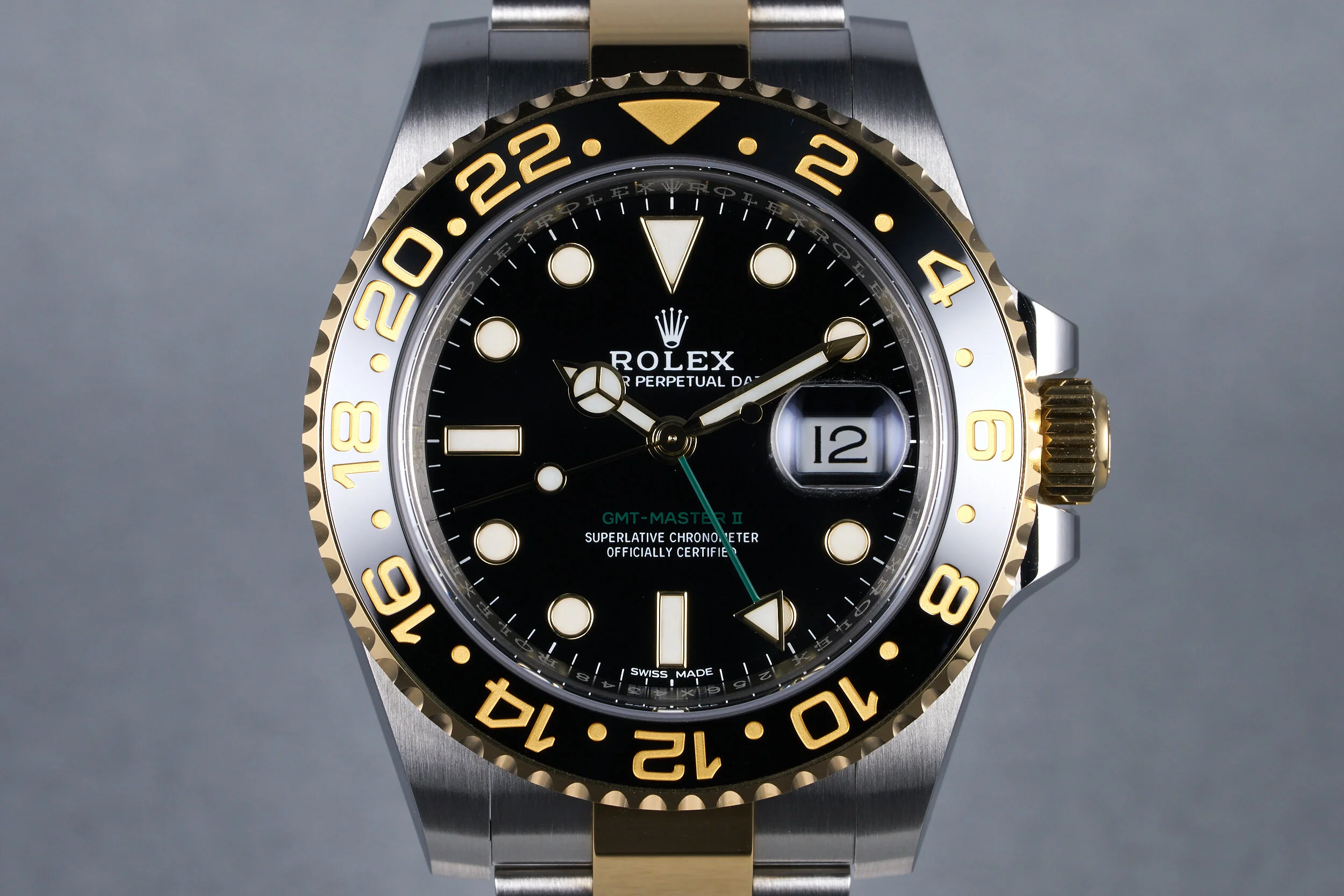 2019 Rolex Two Tone GMT II Ref: 116713LN with Box and Papers