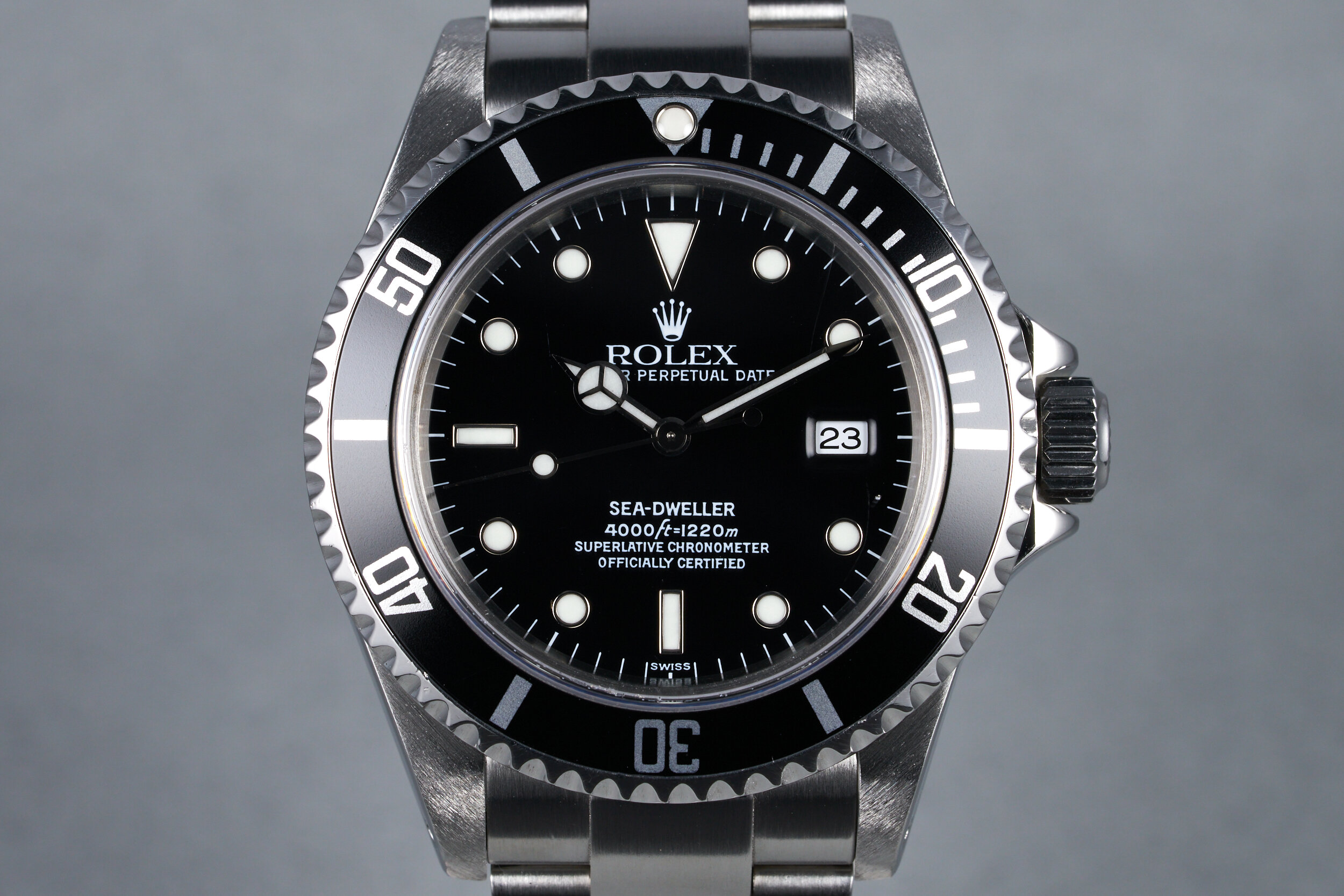 1999 Rolex Sea Dweller Ref: 16600 "Swiss" Only Dial with Box and Papers