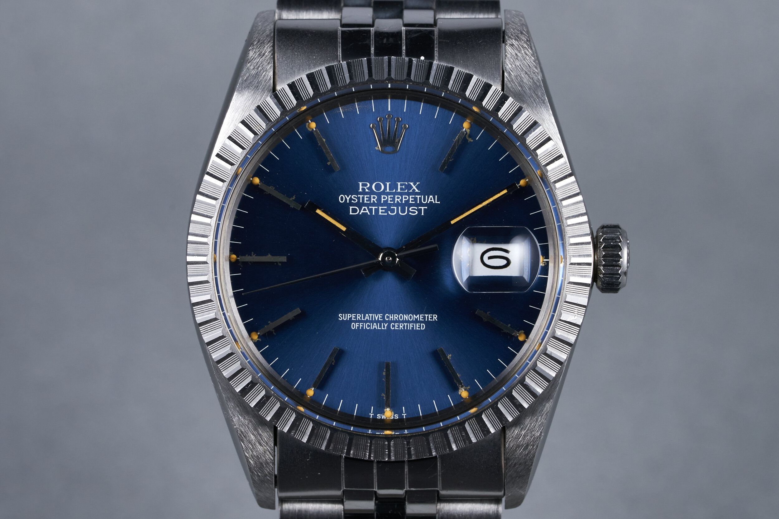 1982 Rolex Datejust Ref: 16030 Blue Dial