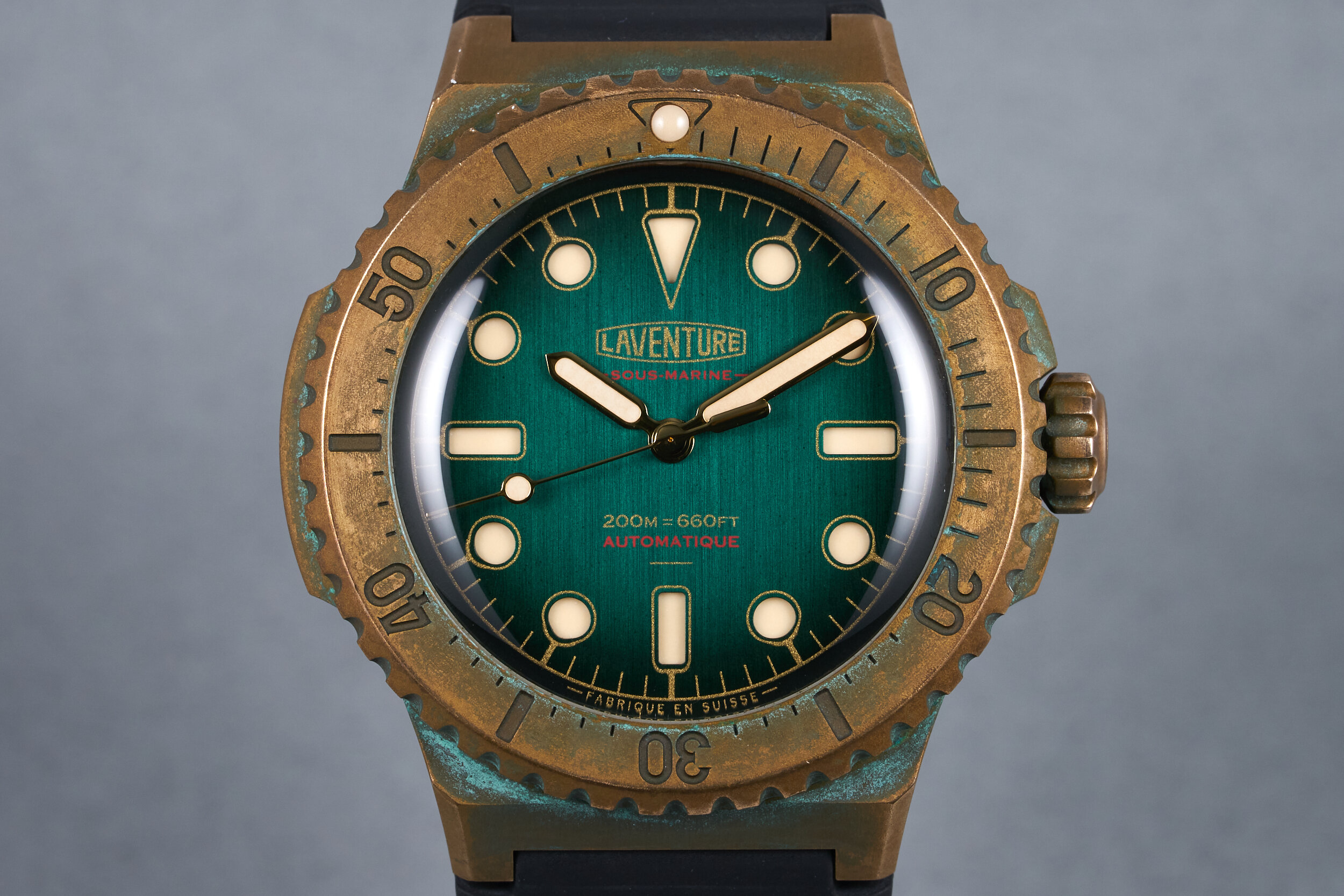2018 Laventure Bronze Sous-Marine Green Dial with Box and Papers