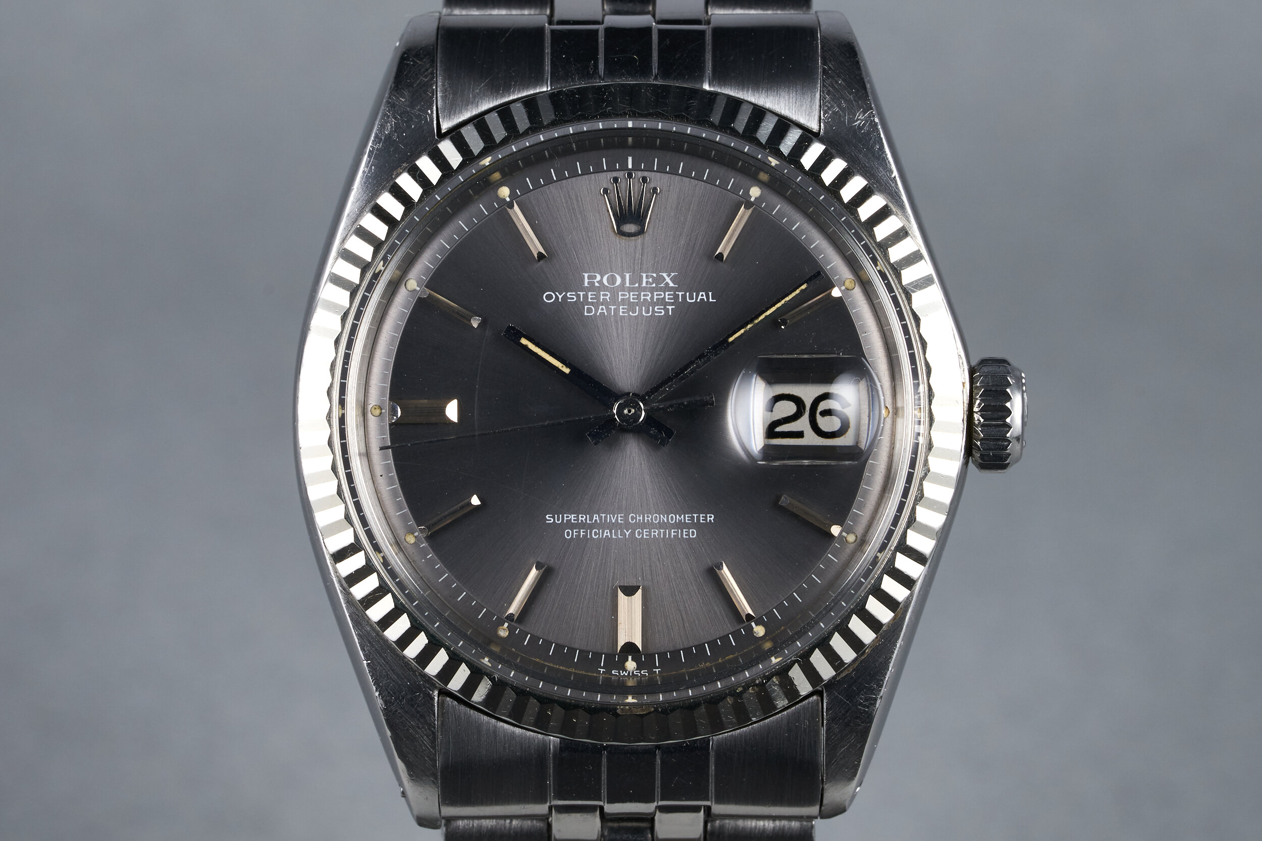 1970 Rolex Datejust Ref: 1601 Gray Dial