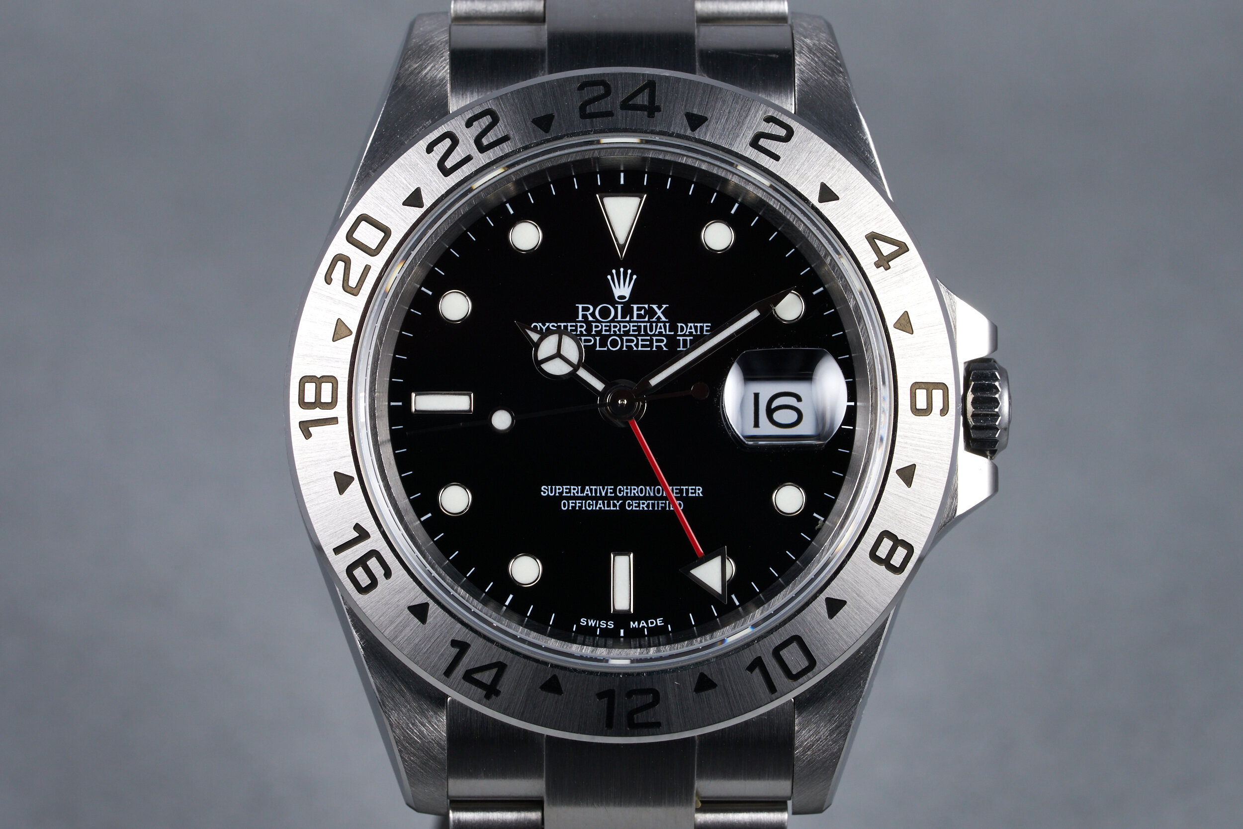 2005 Rolex Explorer II Ref: 16570 Black Dial