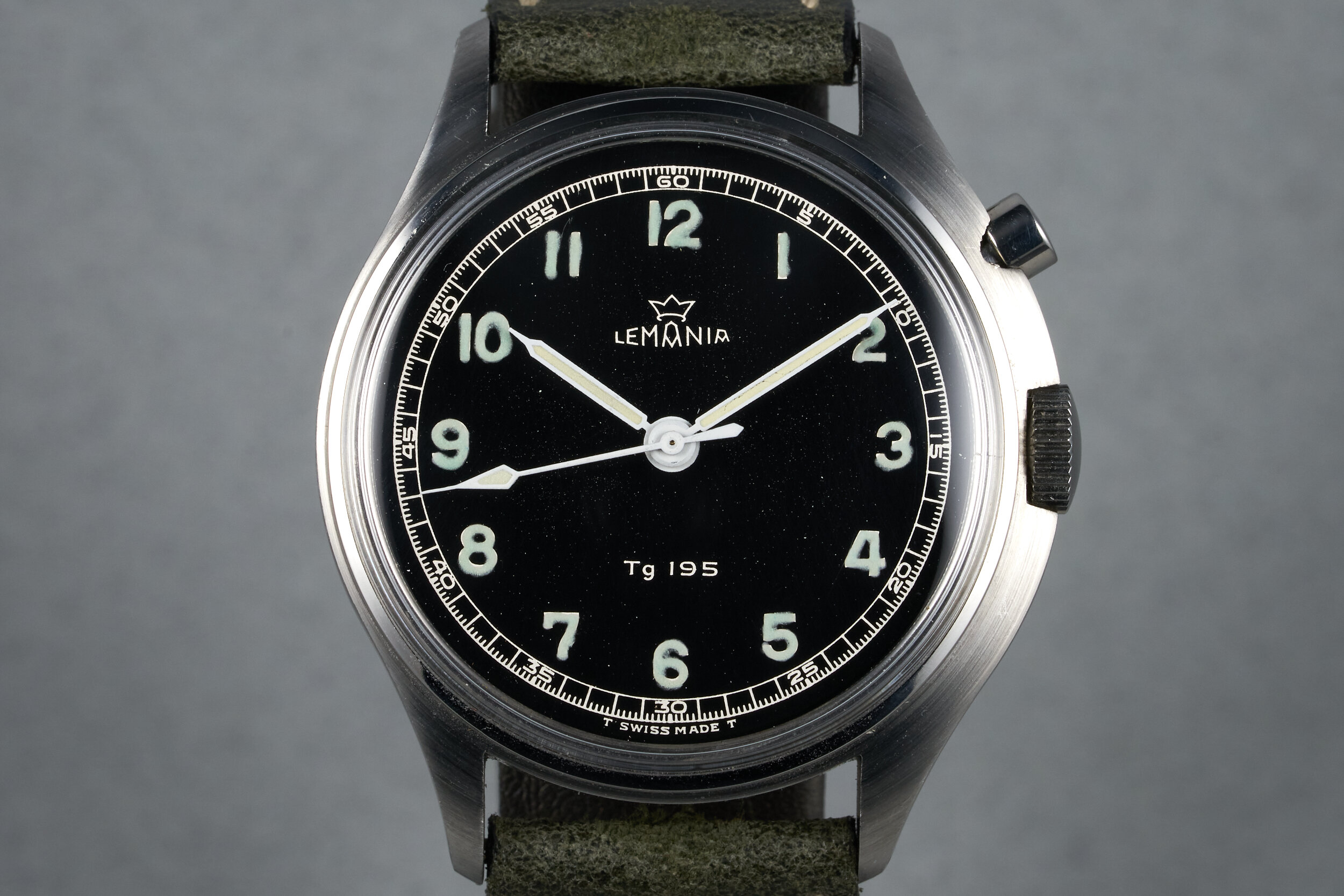 Vintage Lemania Ref: Tg 195 "Civilian Version"