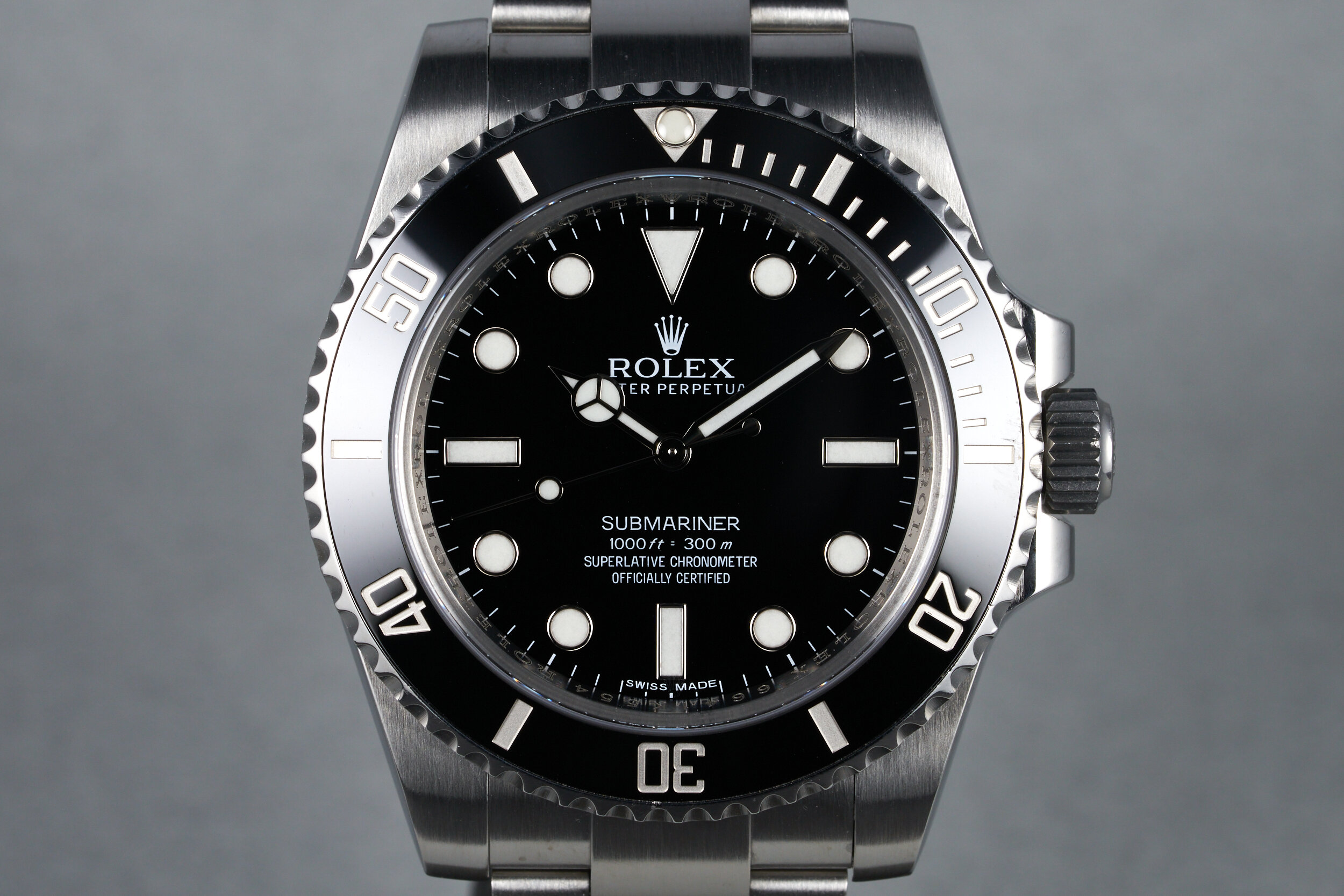 2014 Rolex Submariner Ceramic Ref: 114060 with Box and Papers