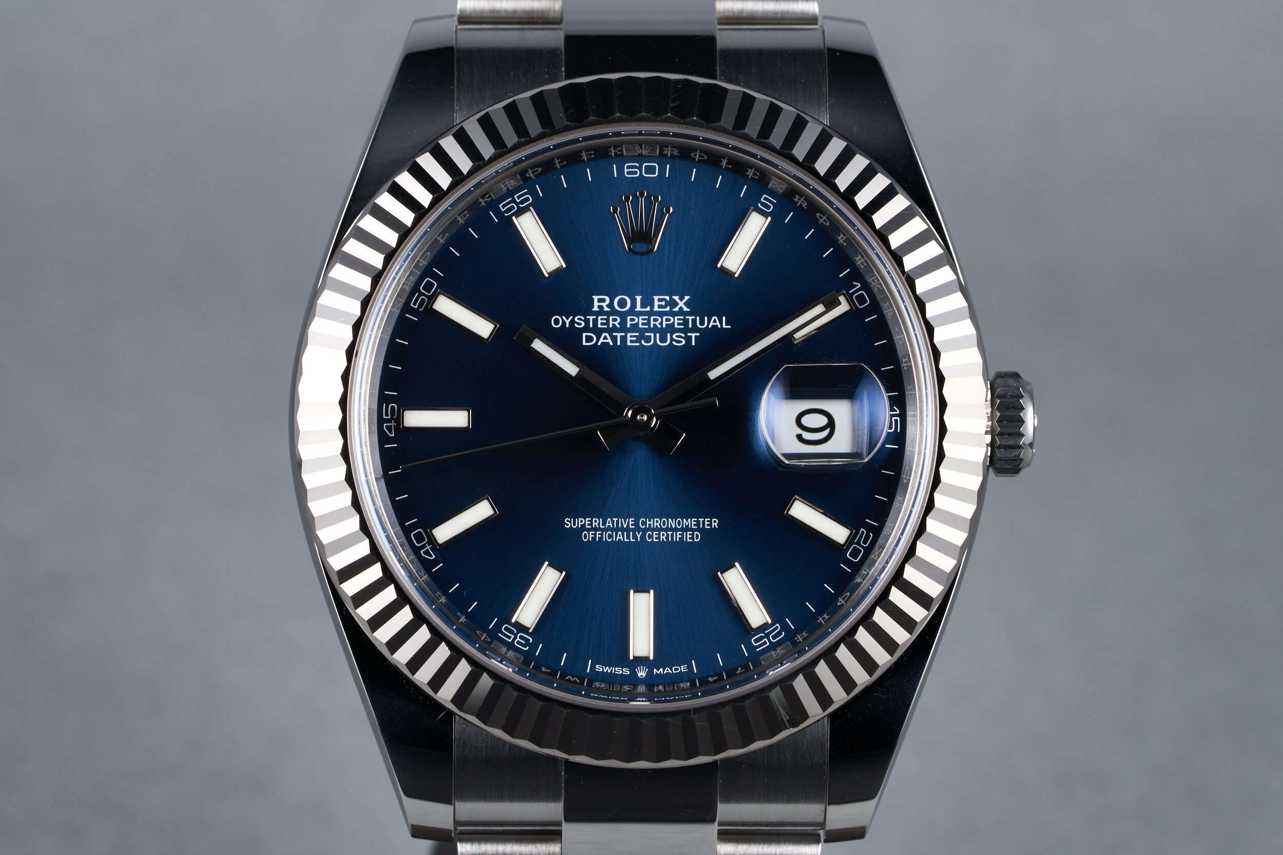 2021 Rolex Datejust 41 Ref: 126334 Blue Dial with Box and Papers